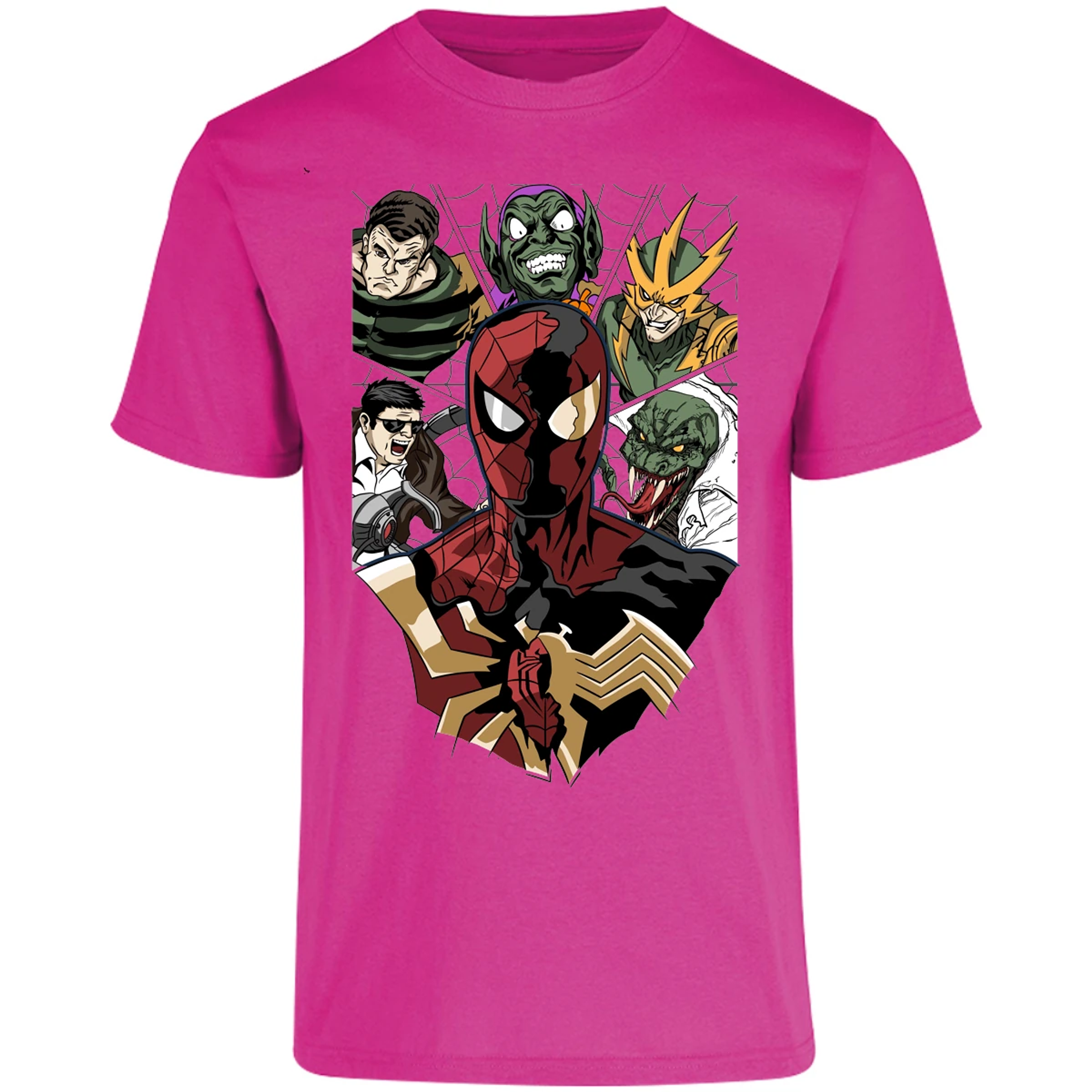 Playera Marvel Spiderman Vs Villanos para Adulto 25