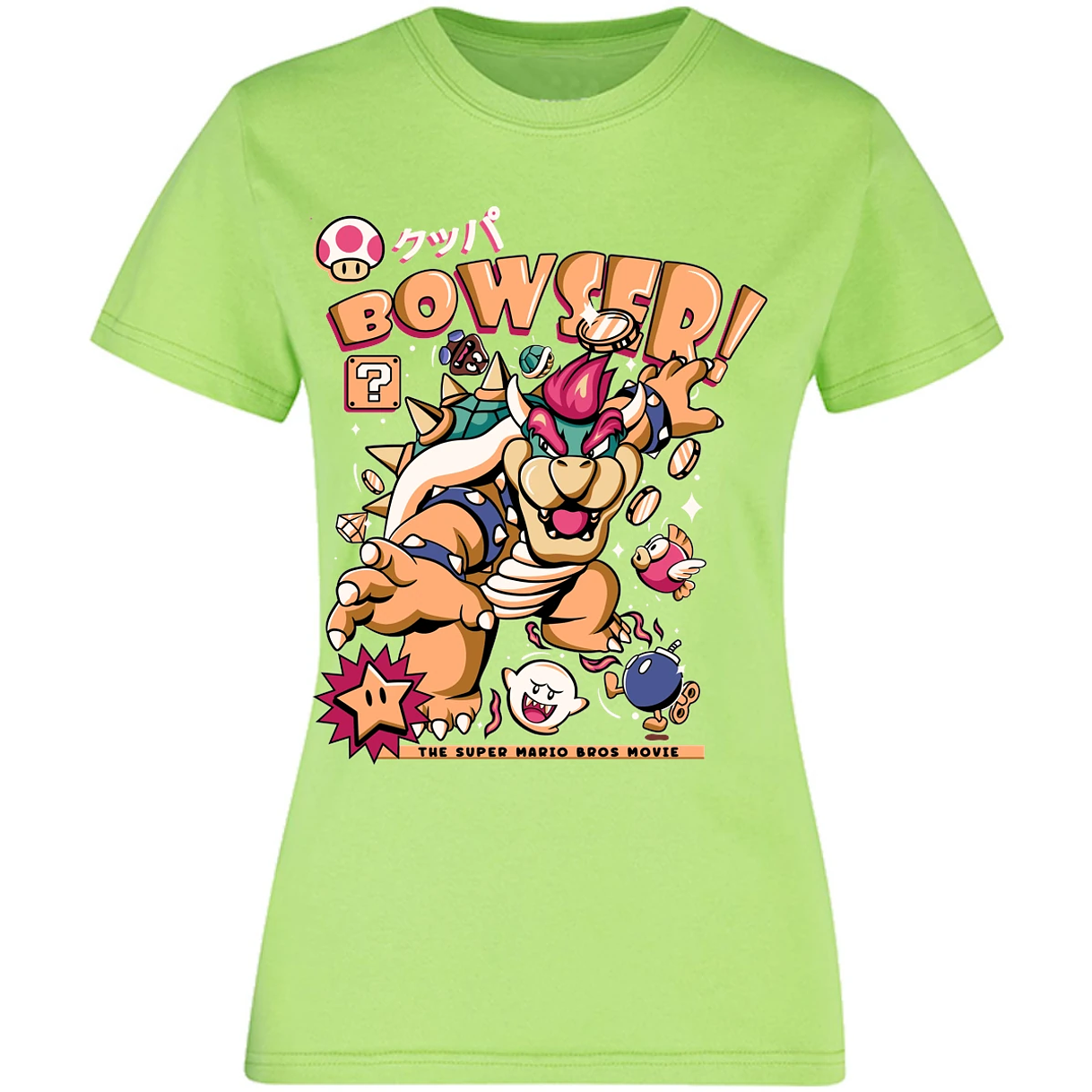 Blusa Mario Bros Bowser Tee Blusa para Mujer 10