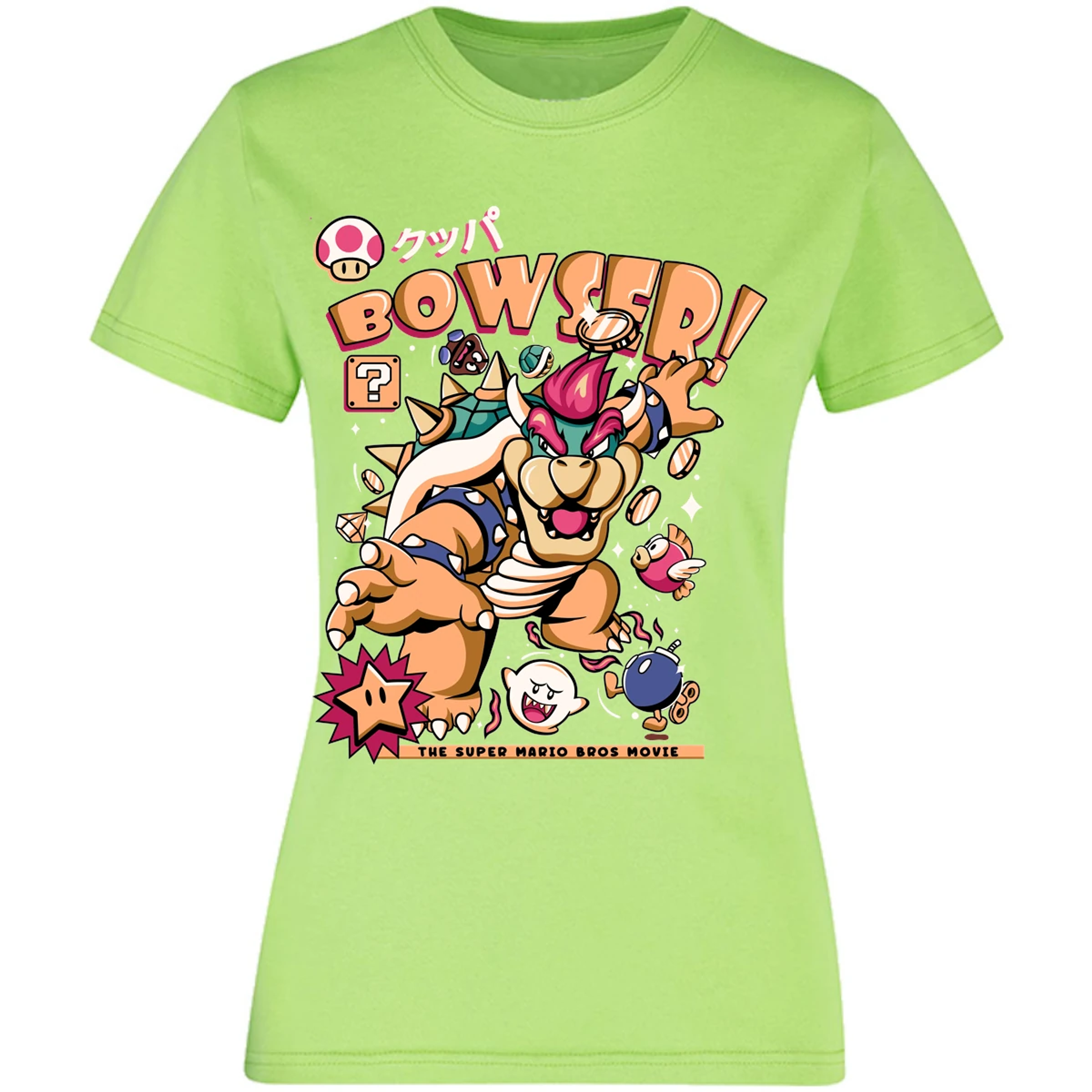 Blusa Mario Bros Bowser Tee Blusa para Mujer 10