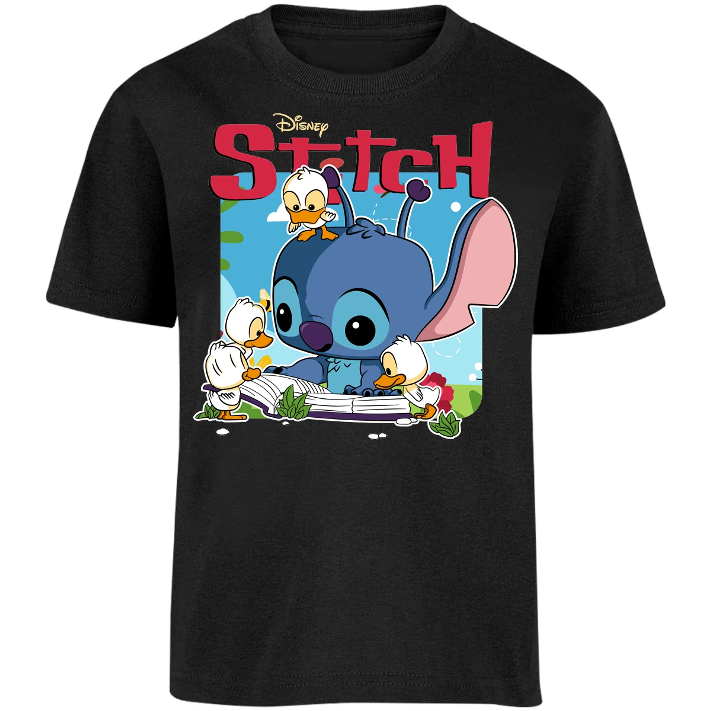 Playera Lilo Y Stitch Stitch Patitos Funko para Niño 15