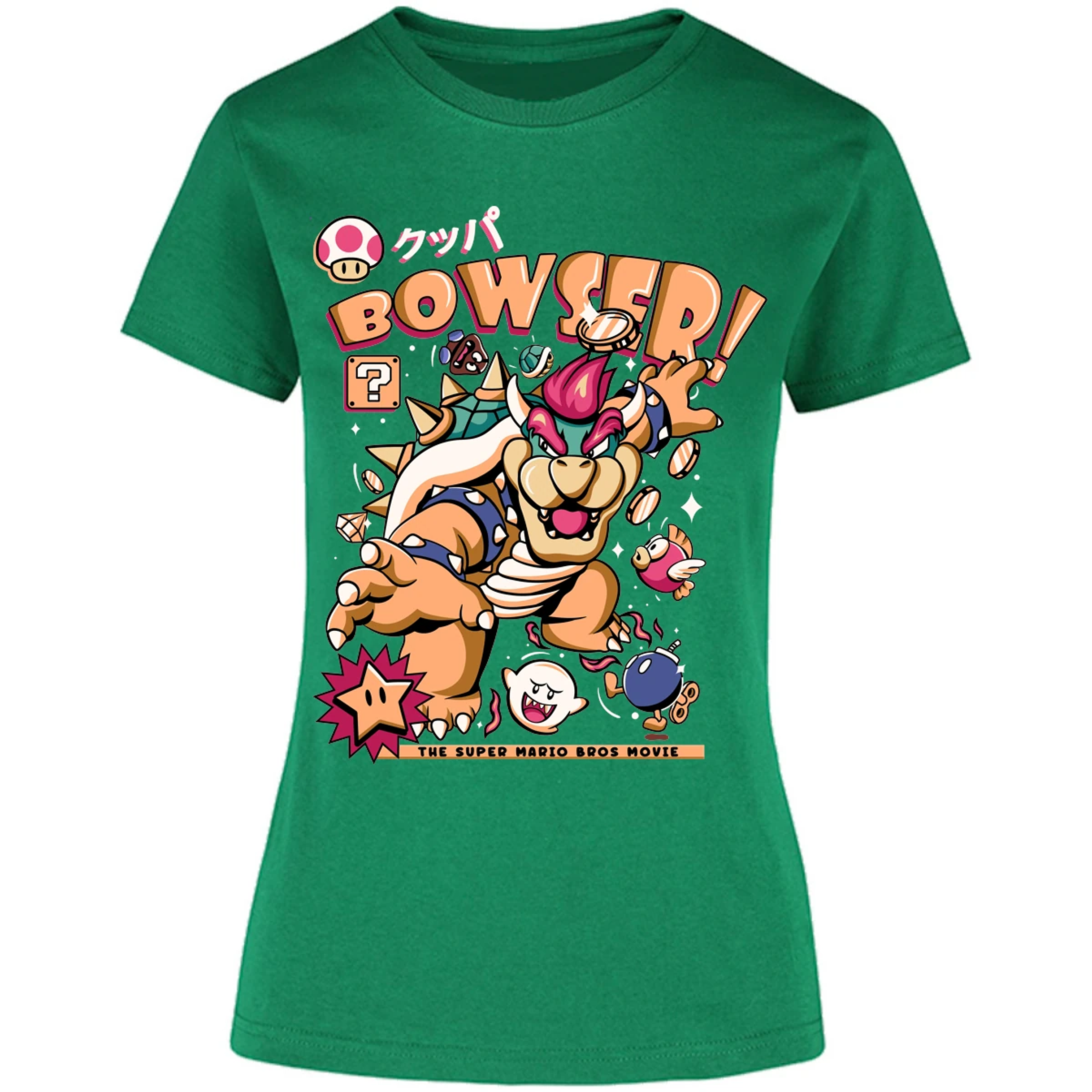 Blusa Mario Bros Bowser Tee Blusa para Mujer 11