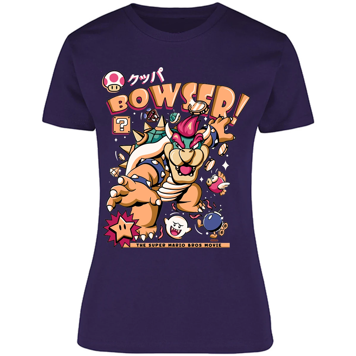 Blusa Mario Bros Bowser Tee Blusa para Mujer 2