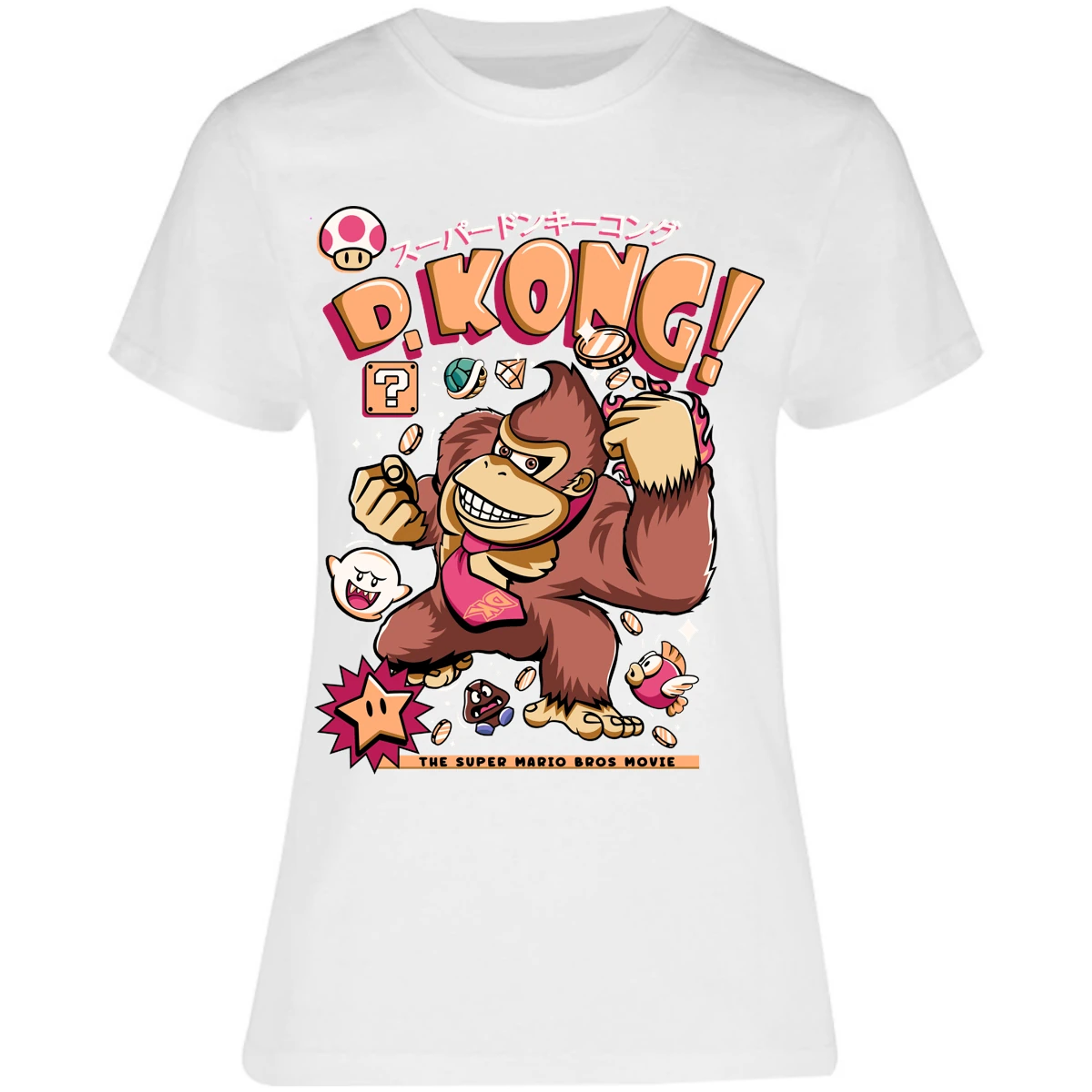 Blusa Mario Bros Donkey Kong Tee Blusa para Mujer 16