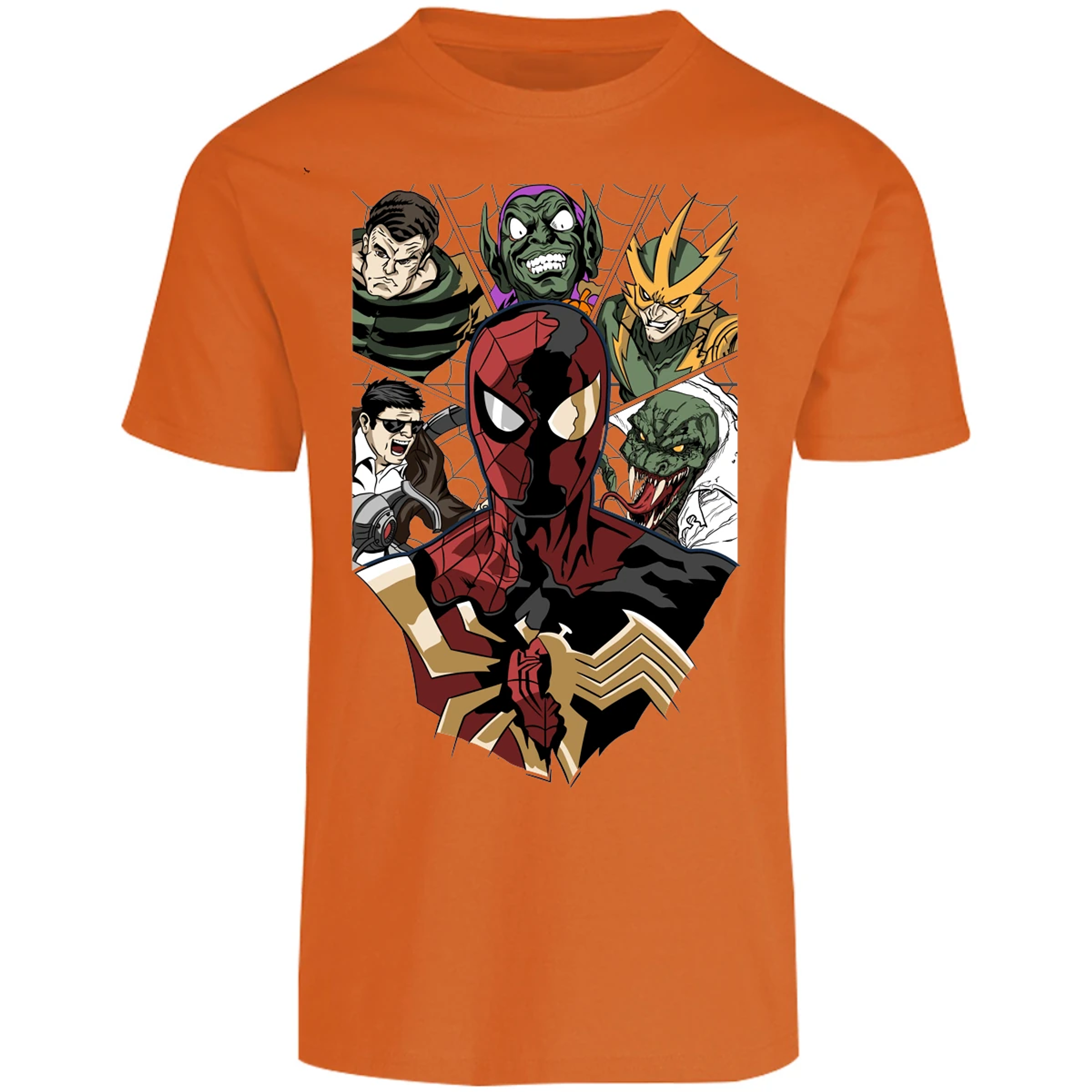 Playera Marvel Spiderman Vs Villanos para Adulto 6