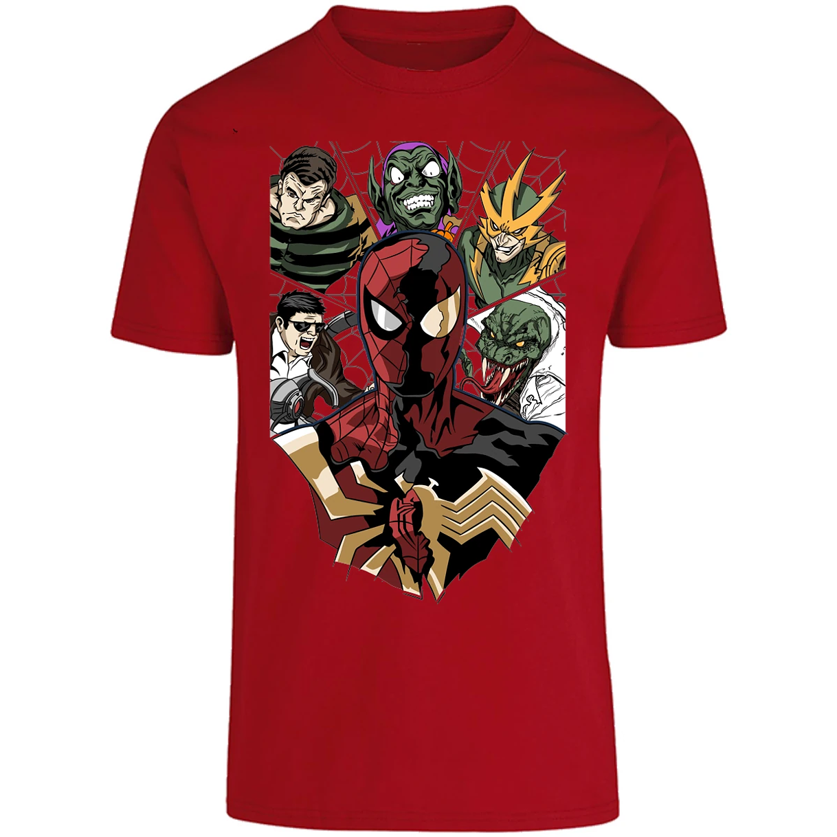 Playera Marvel Spiderman Vs Villanos para Adulto 11