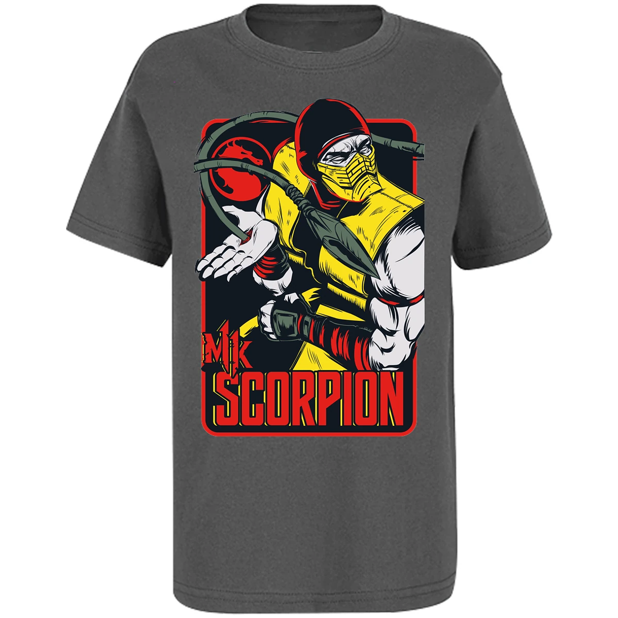 Playera Mortal Kombat Scorpion Retro Mortal Kombat para Niño 2