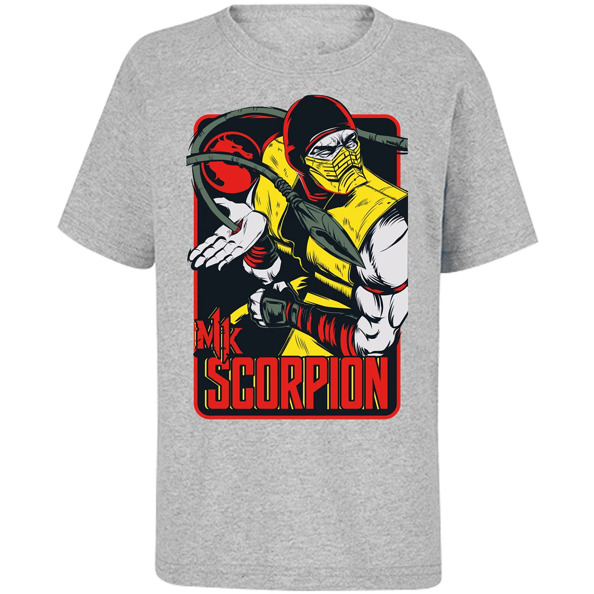 Playera Mortal Kombat Scorpion Retro Mortal Kombat para Niño 11