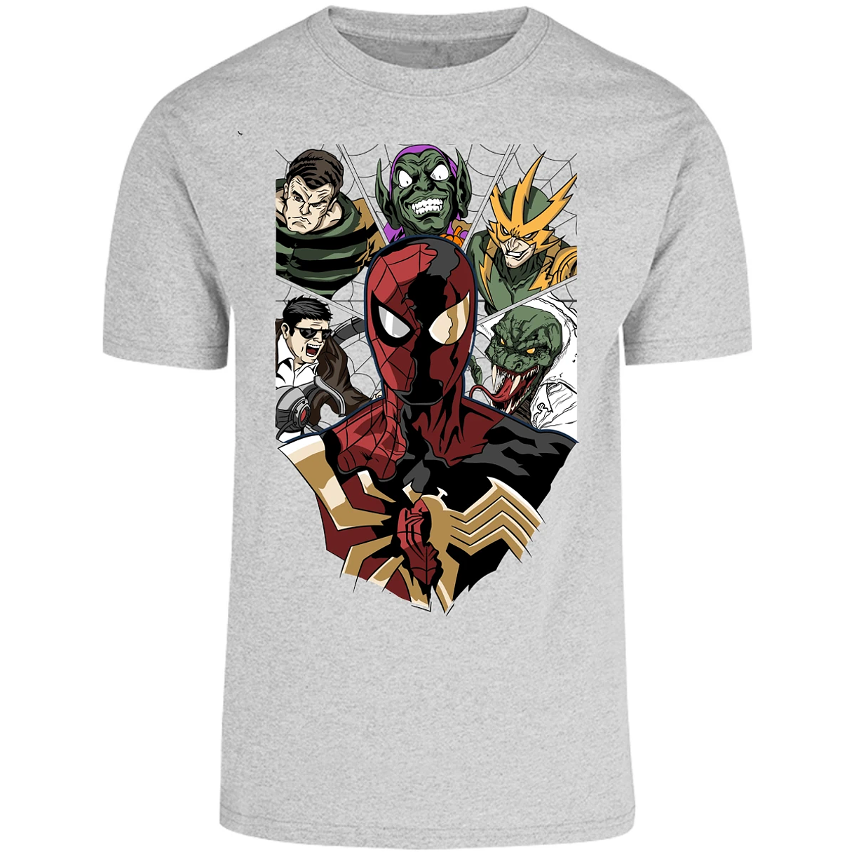 Playera Marvel Spiderman Vs Villanos para Adulto 18
