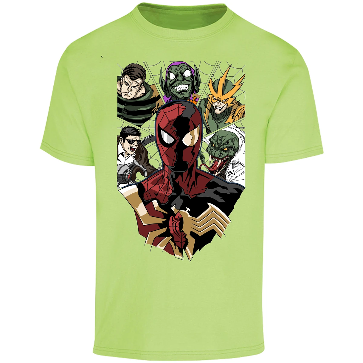 Playera Marvel Spiderman Vs Villanos para Adulto 16