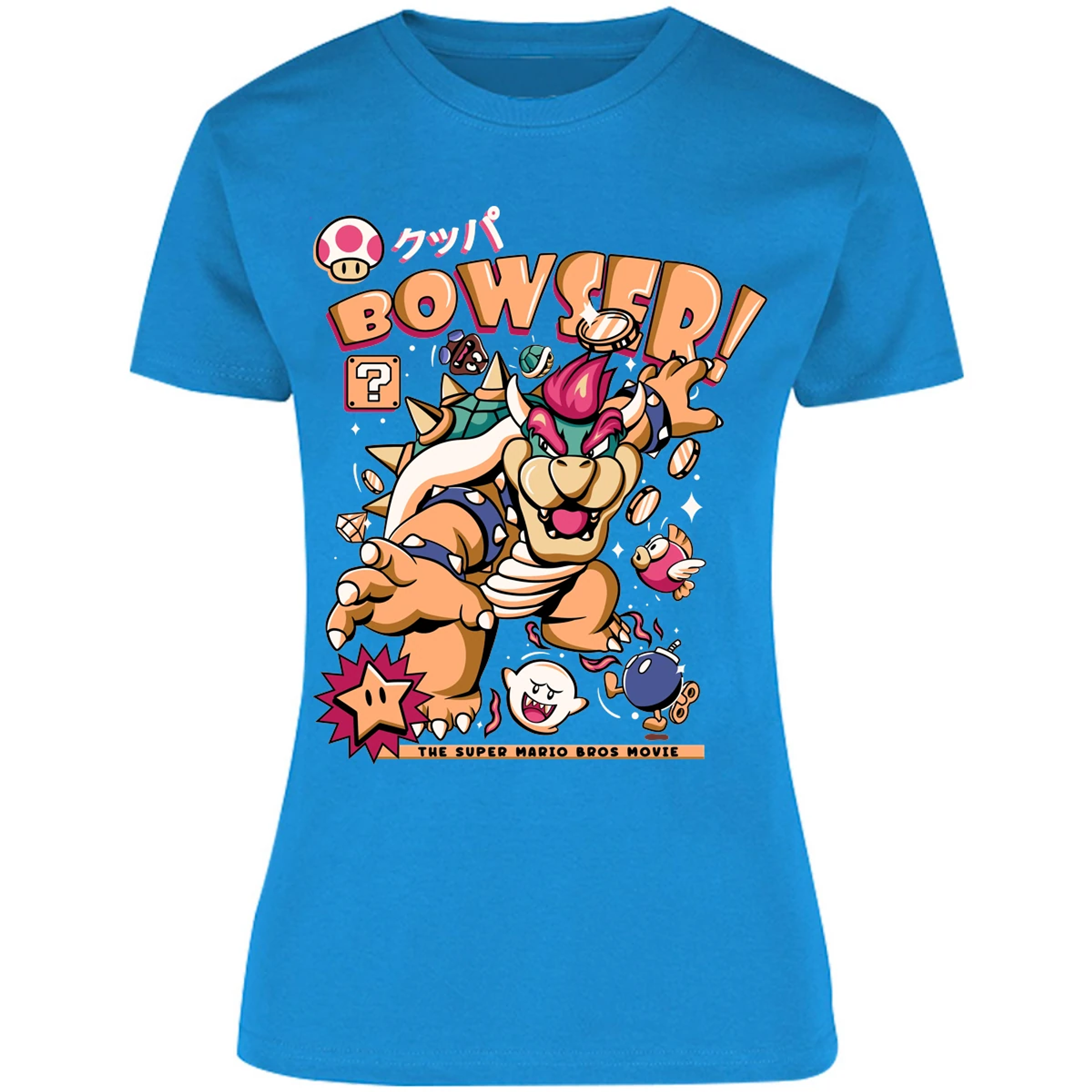 Blusa Mario Bros Bowser Tee Blusa para Mujer 14