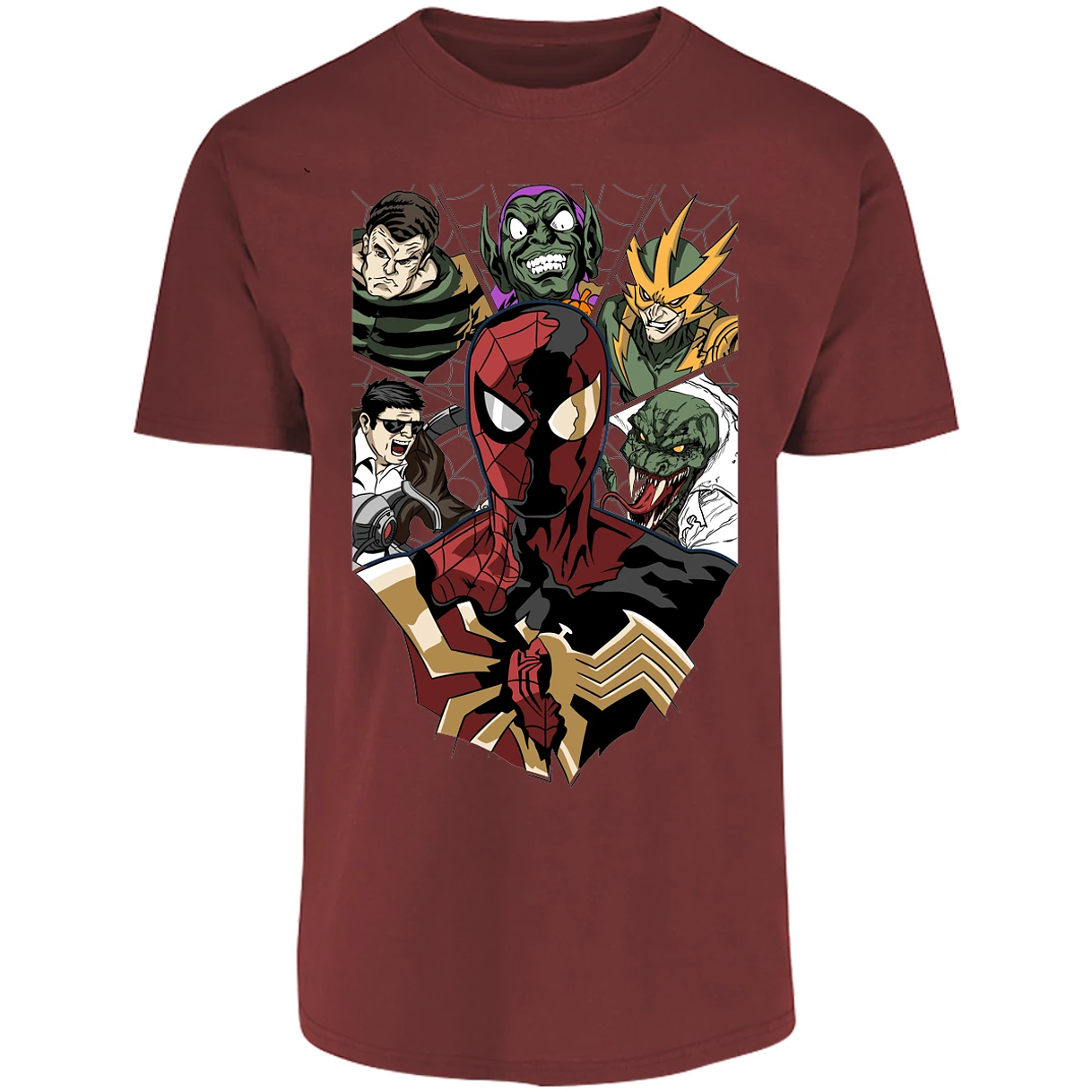 Playera Marvel Spiderman Vs Villanos para Adulto 20