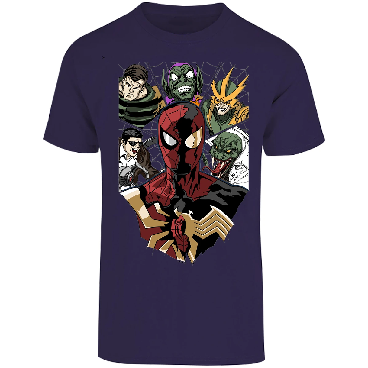 Playera Marvel Spiderman Vs Villanos para Adulto 17