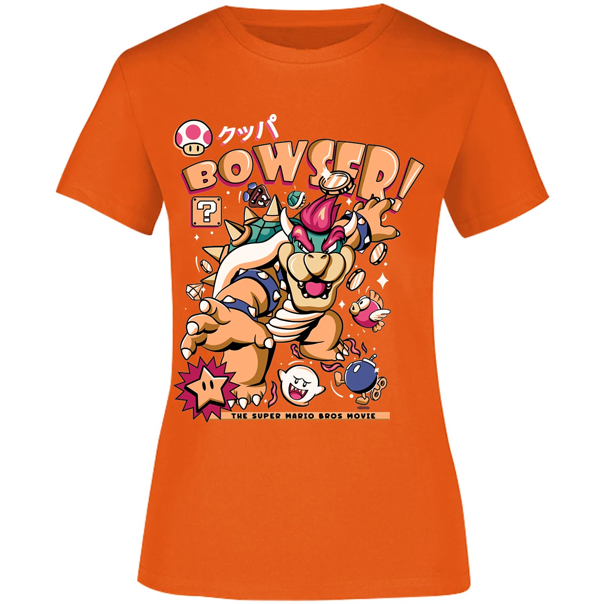 Blusa Mario Bros Bowser Tee Blusa para Mujer 15