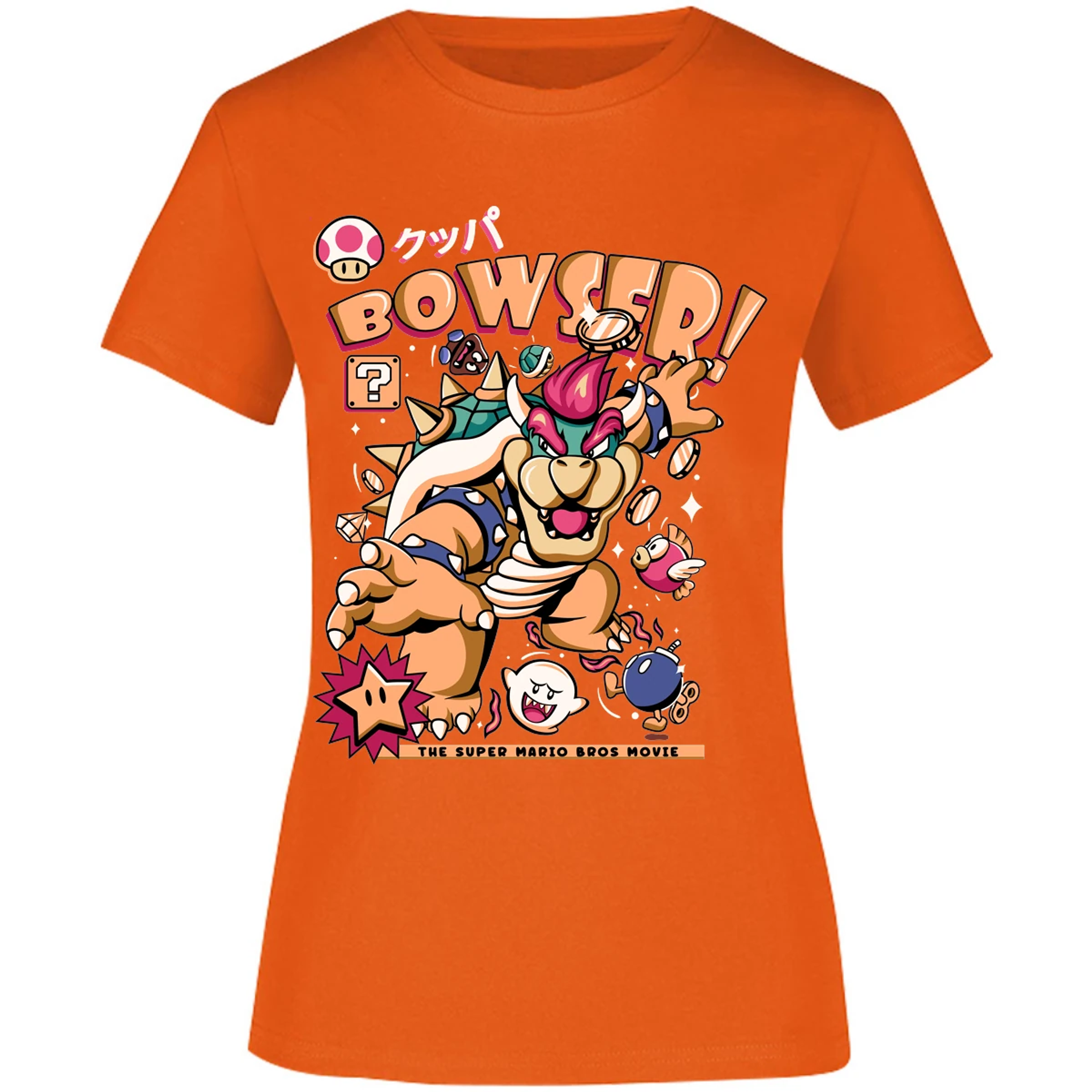 Blusa Mario Bros Bowser Tee Blusa para Mujer 15