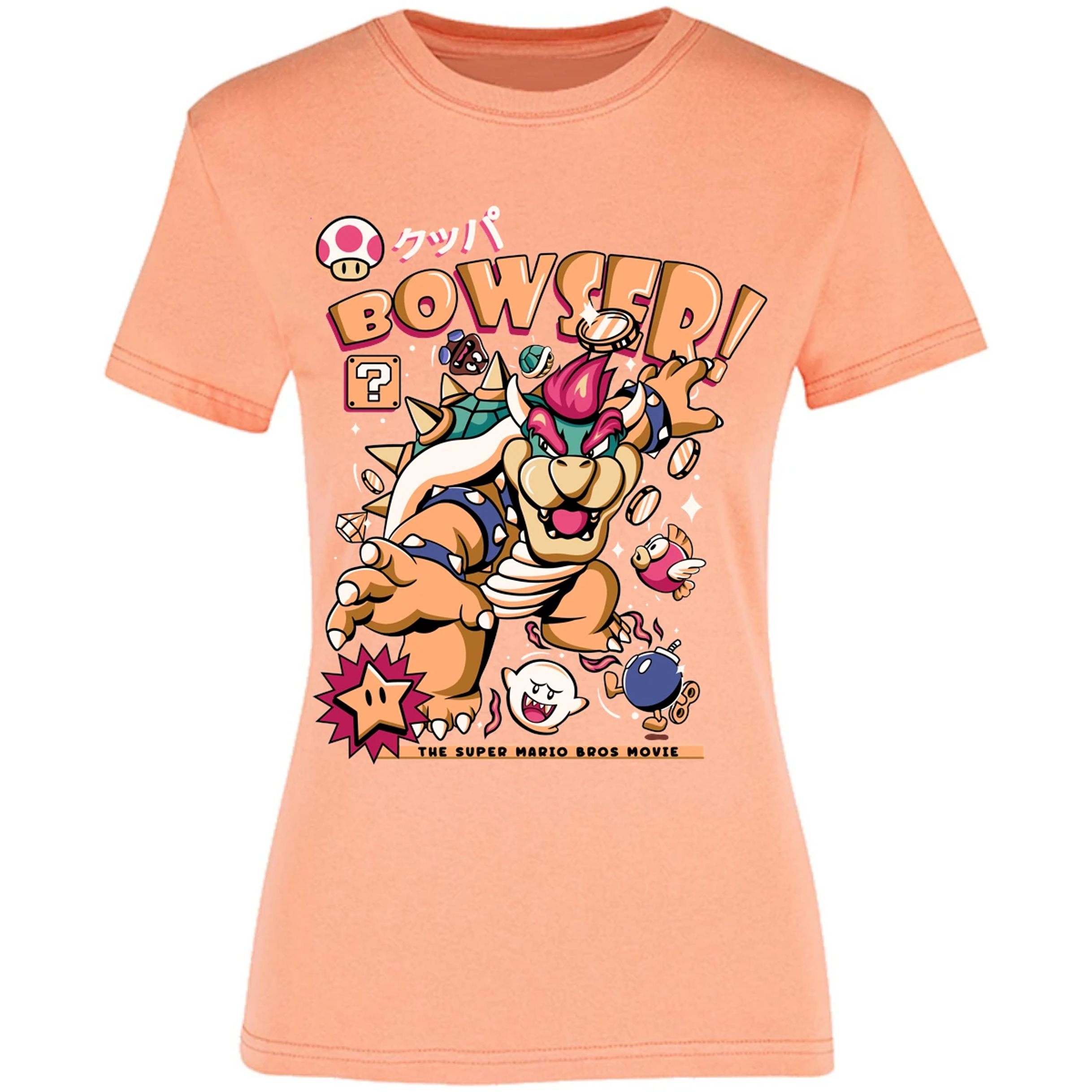 Blusa Mario Bros Bowser Tee Blusa para Mujer 16