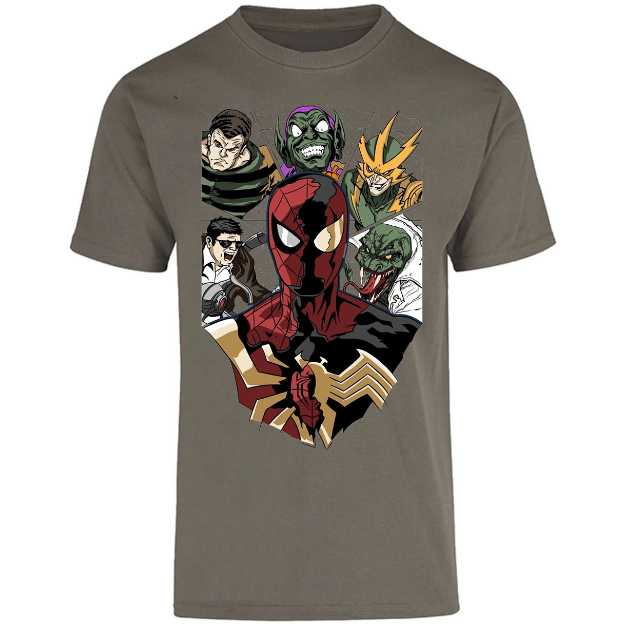 Playera Marvel Spiderman Vs Villanos para Adulto 19