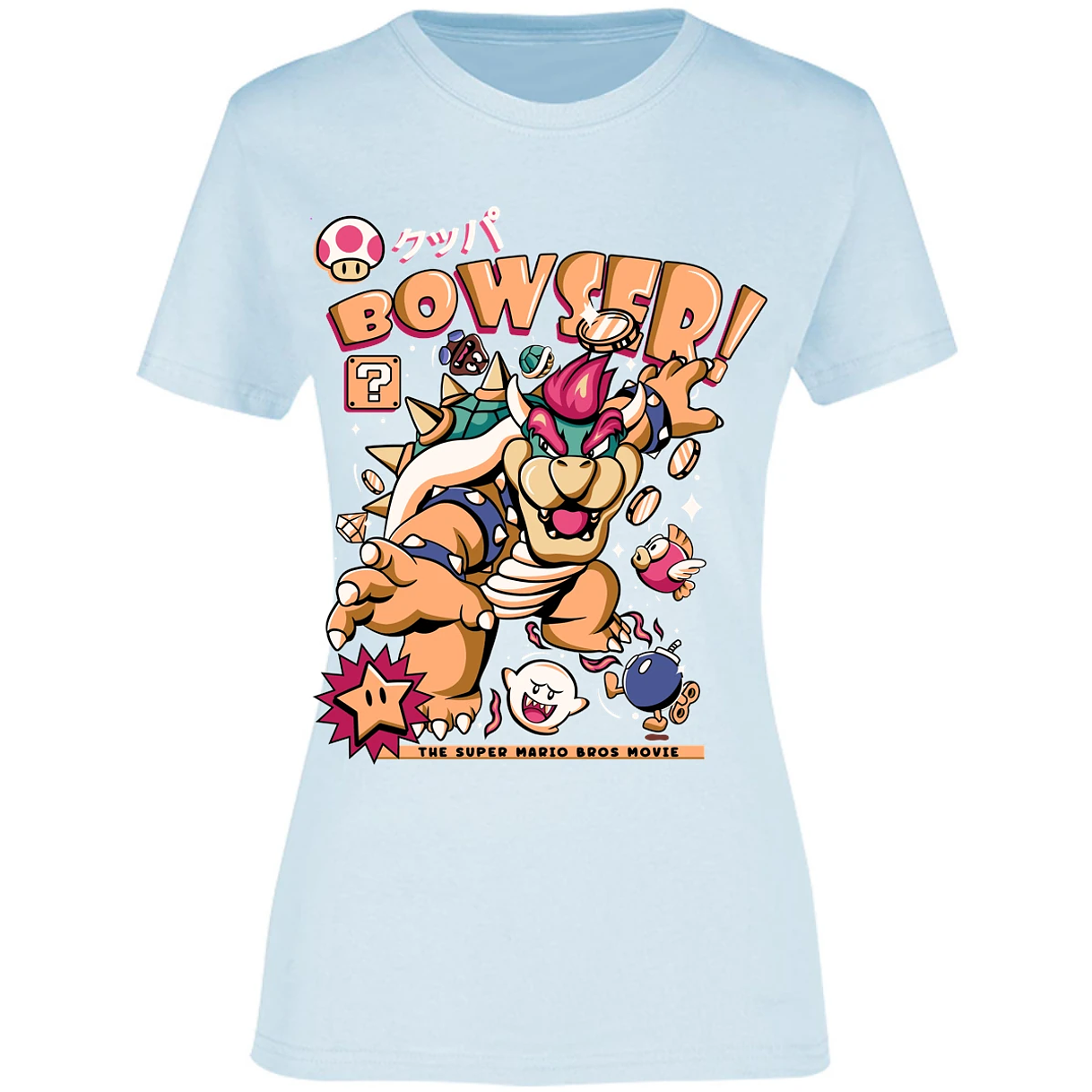 Blusa Mario Bros Bowser Tee Blusa para Mujer 17