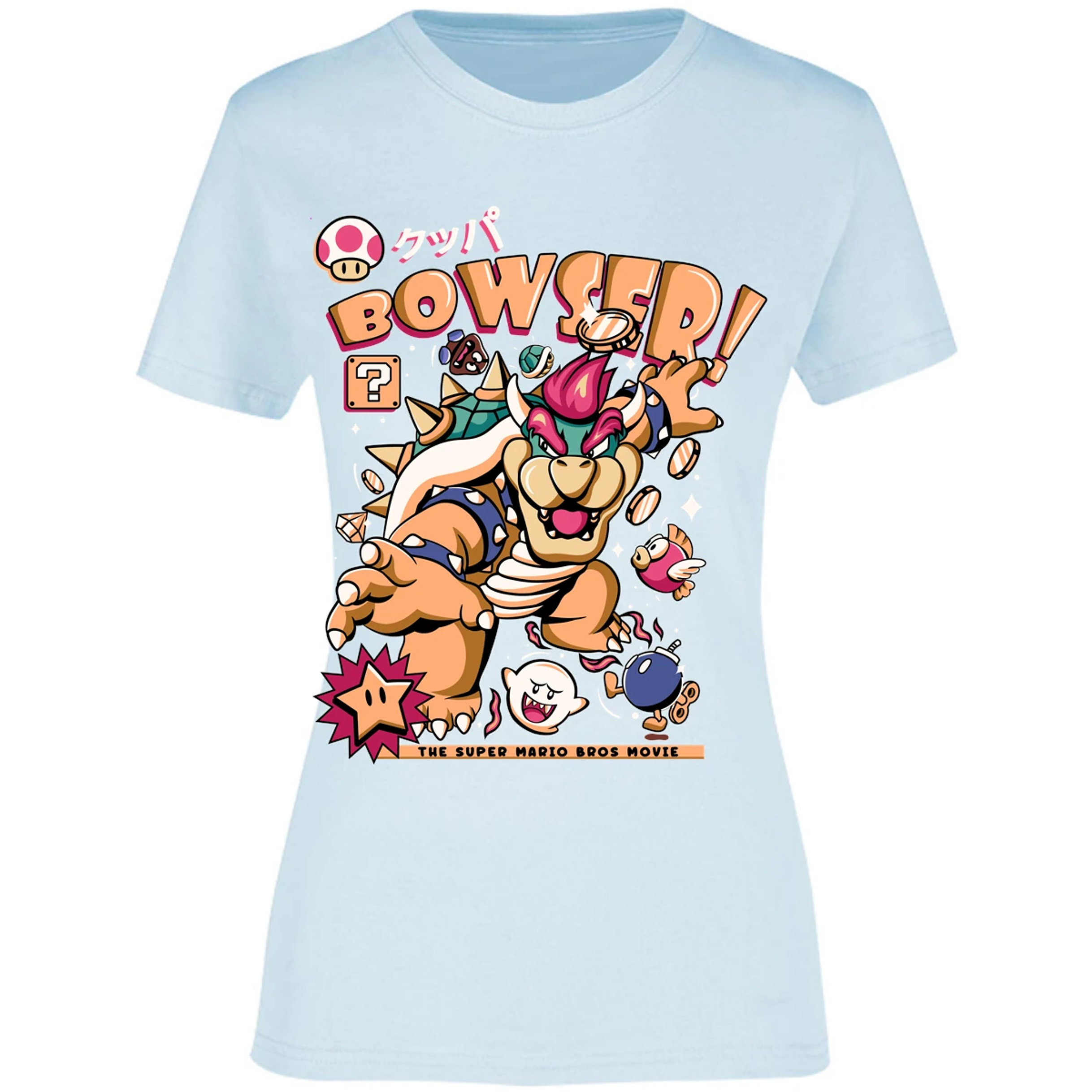 Blusa Mario Bros Bowser Tee Blusa para Mujer 17