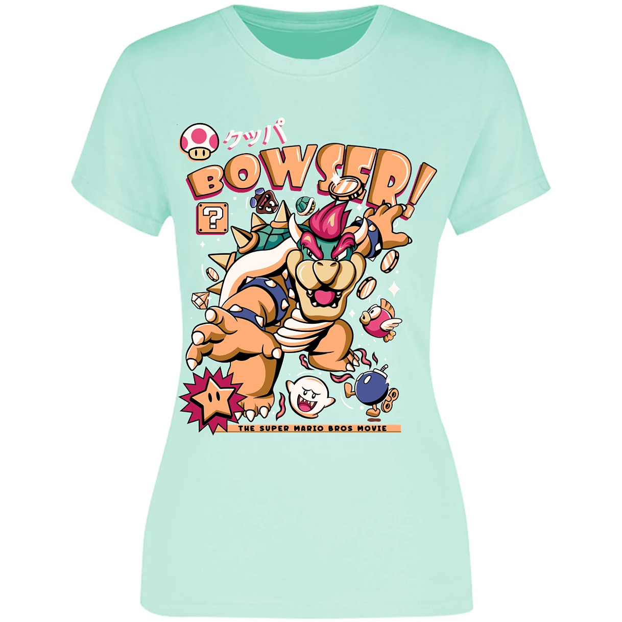 Blusa Mario Bros Bowser Tee Blusa para Mujer 18