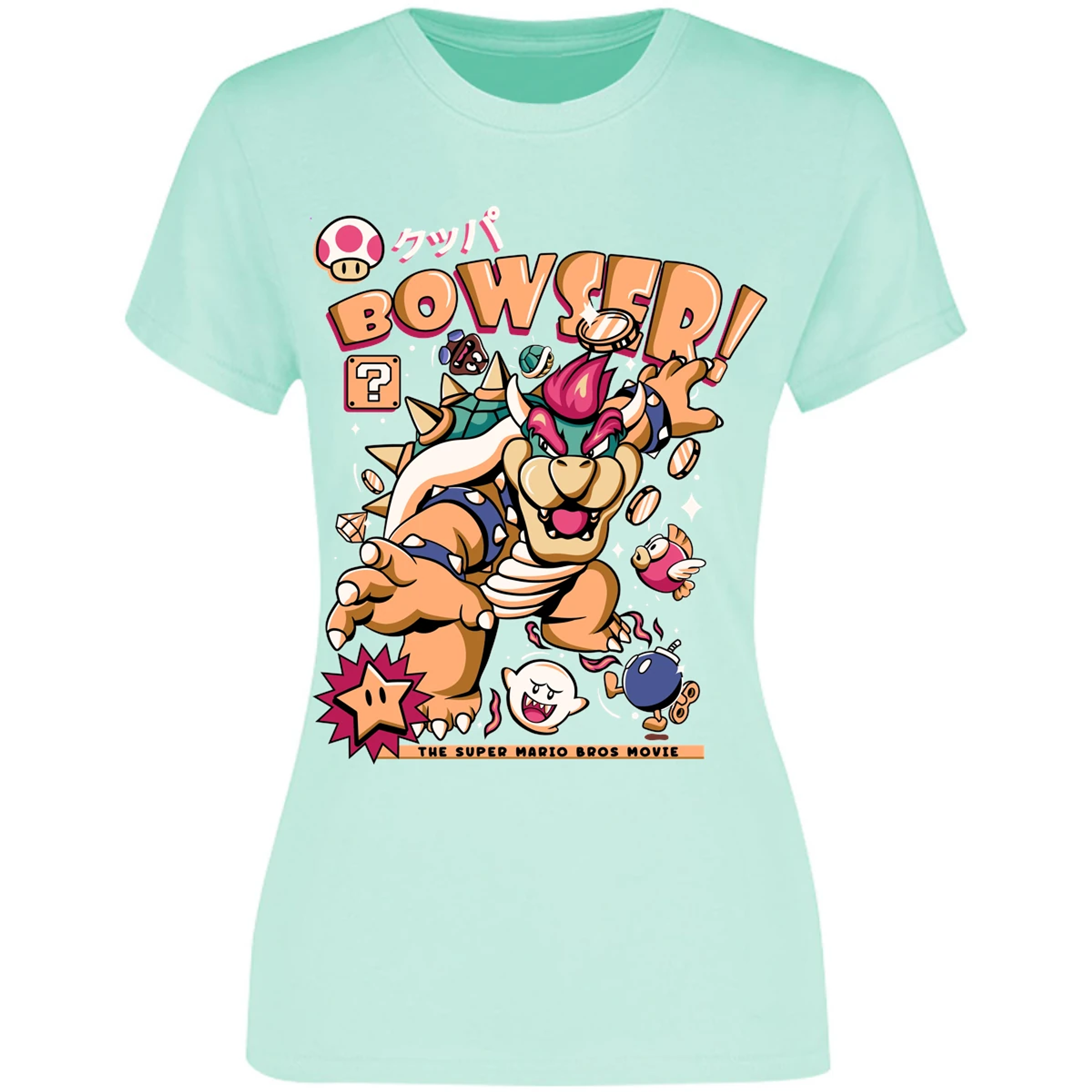 Blusa Mario Bros Bowser Tee Blusa para Mujer 18