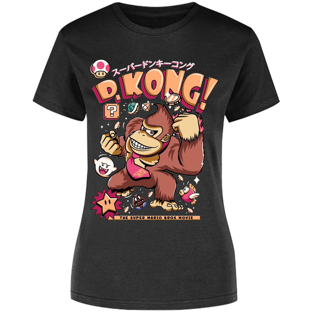 Blusa Mario Bros Donkey Kong Tee Blusa para Mujer 10