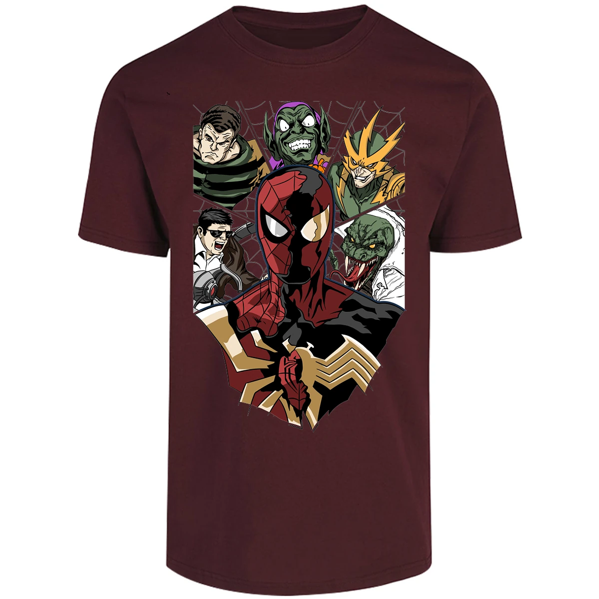 Playera Marvel Spiderman Vs Villanos para Adulto 26