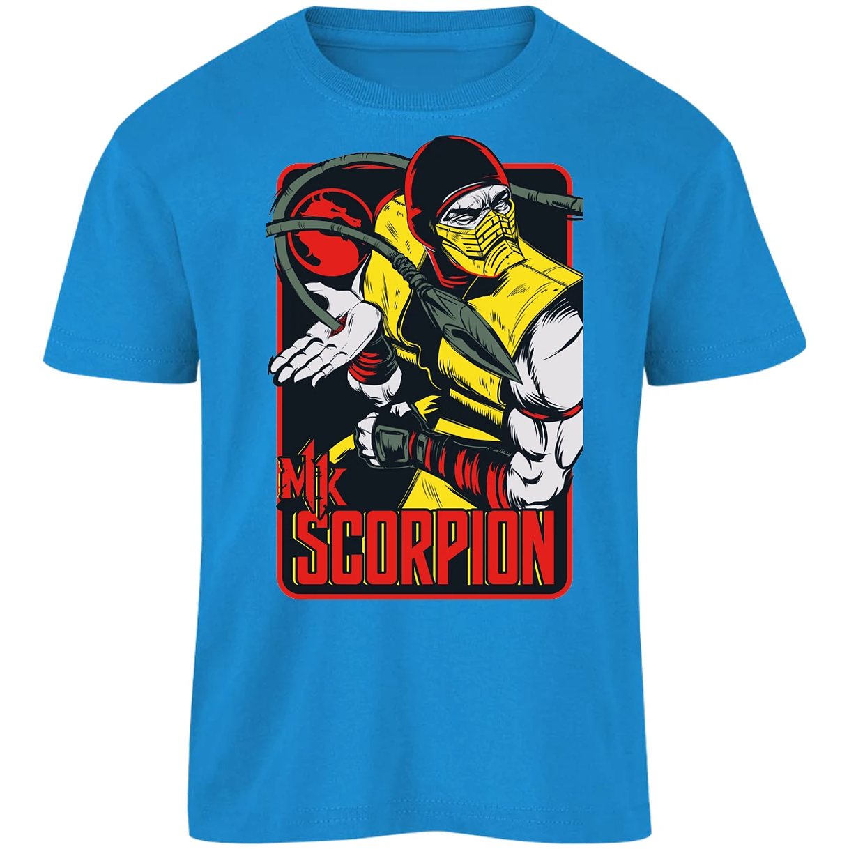 Playera Mortal Kombat Scorpion Retro Mortal Kombat para Niño 1