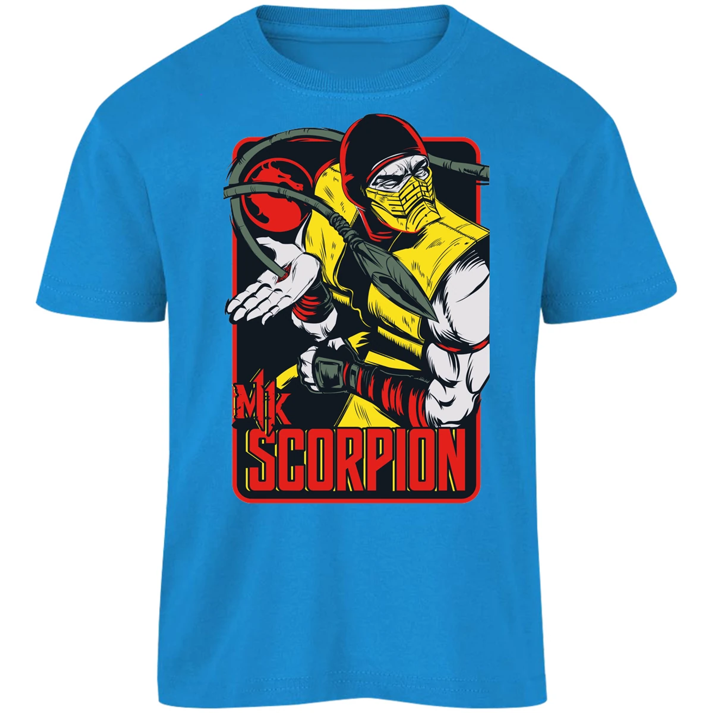 Playera Mortal Kombat Scorpion Retro Mortal Kombat para Niño 1