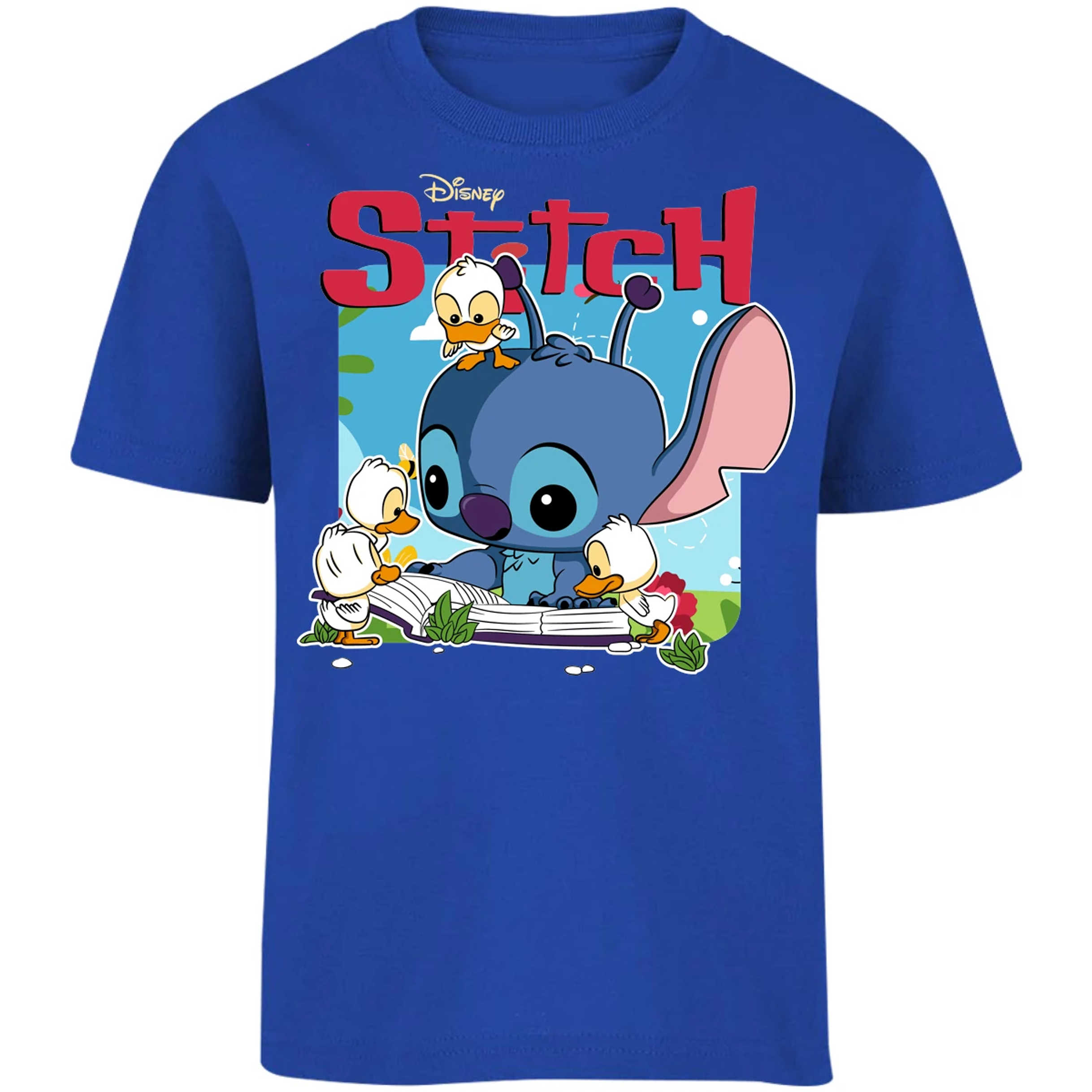 Playera Lilo Y Stitch Stitch Patitos Funko para Niño 1