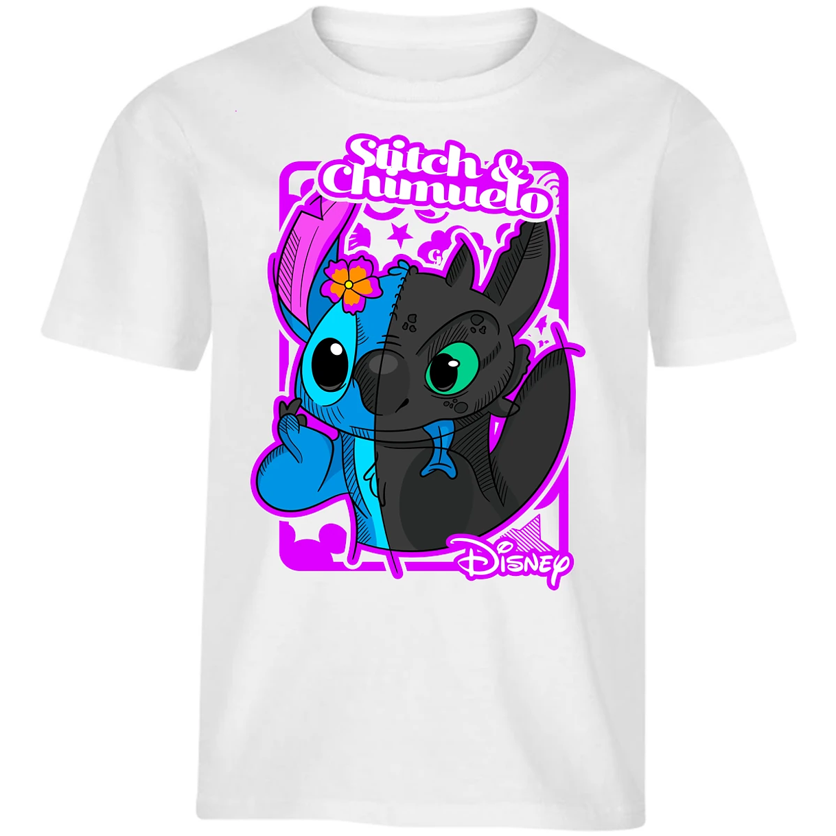 Playera Lilo Y Stitch Stitch Y Chimuelo para Niño 8