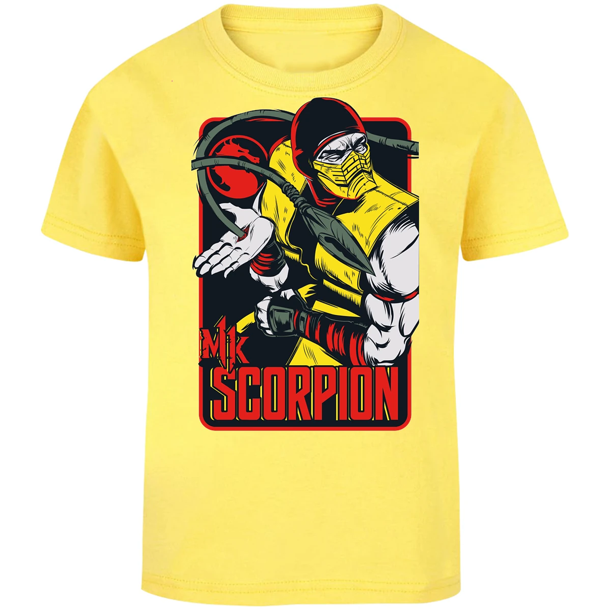 Playera Mortal Kombat Scorpion Retro Mortal Kombat para Niño 5