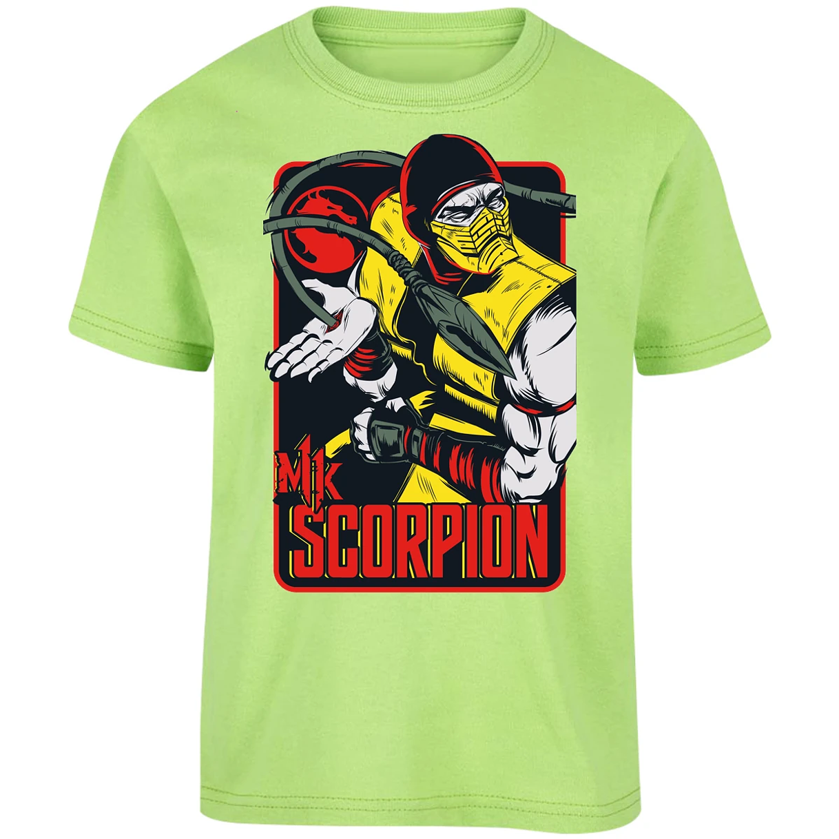 Playera Mortal Kombat Scorpion Retro Mortal Kombat para Niño 7