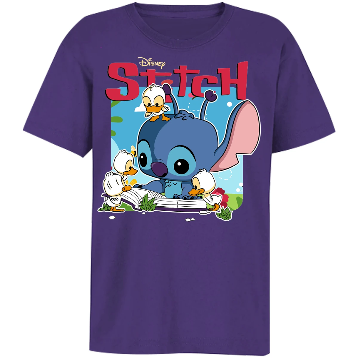 Playera Lilo Y Stitch Stitch Patitos Funko para Niño 8