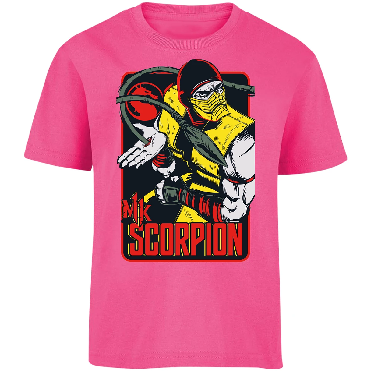 Playera Mortal Kombat Scorpion Retro Mortal Kombat para Niño 10