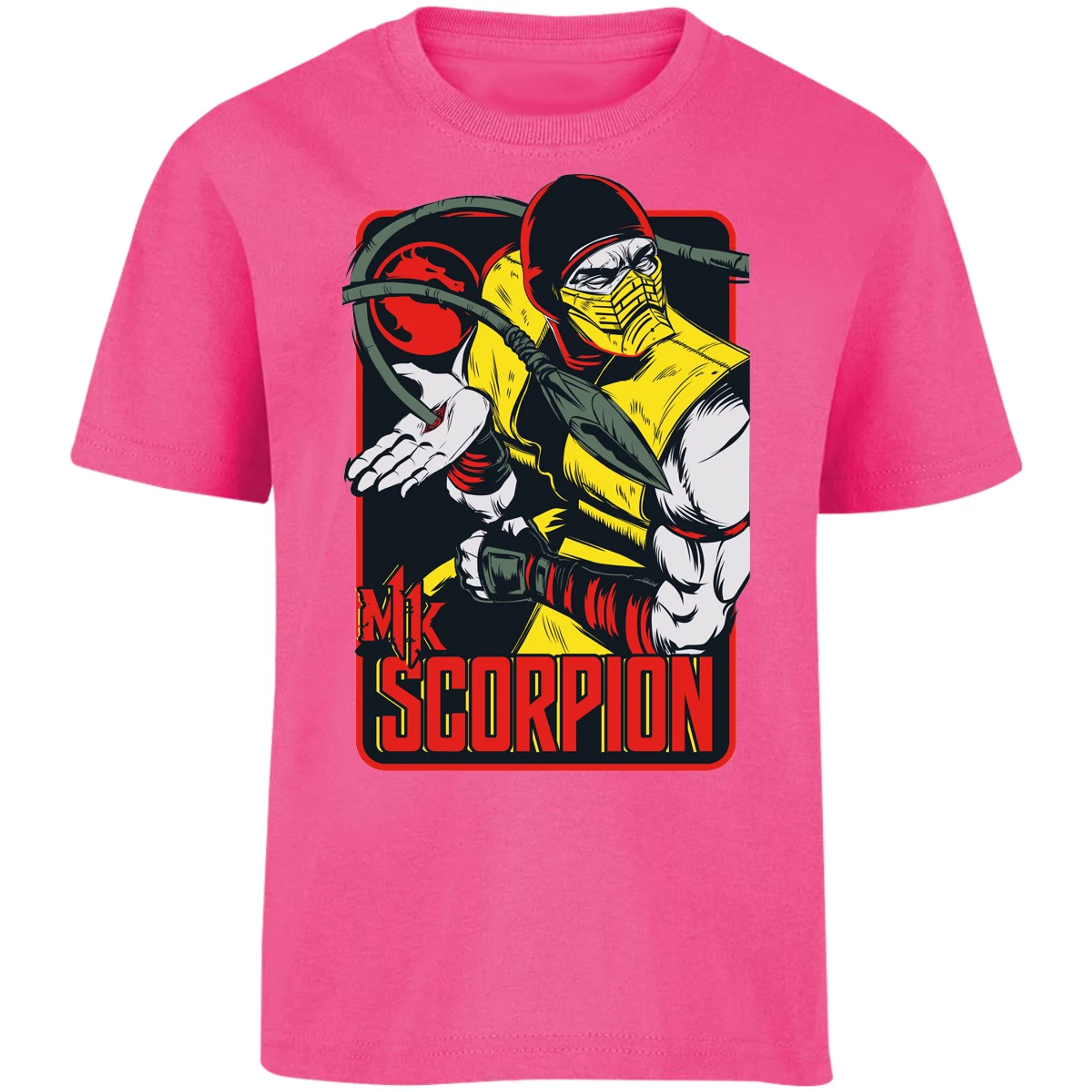 Playera Mortal Kombat Scorpion Retro Mortal Kombat para Niño 10