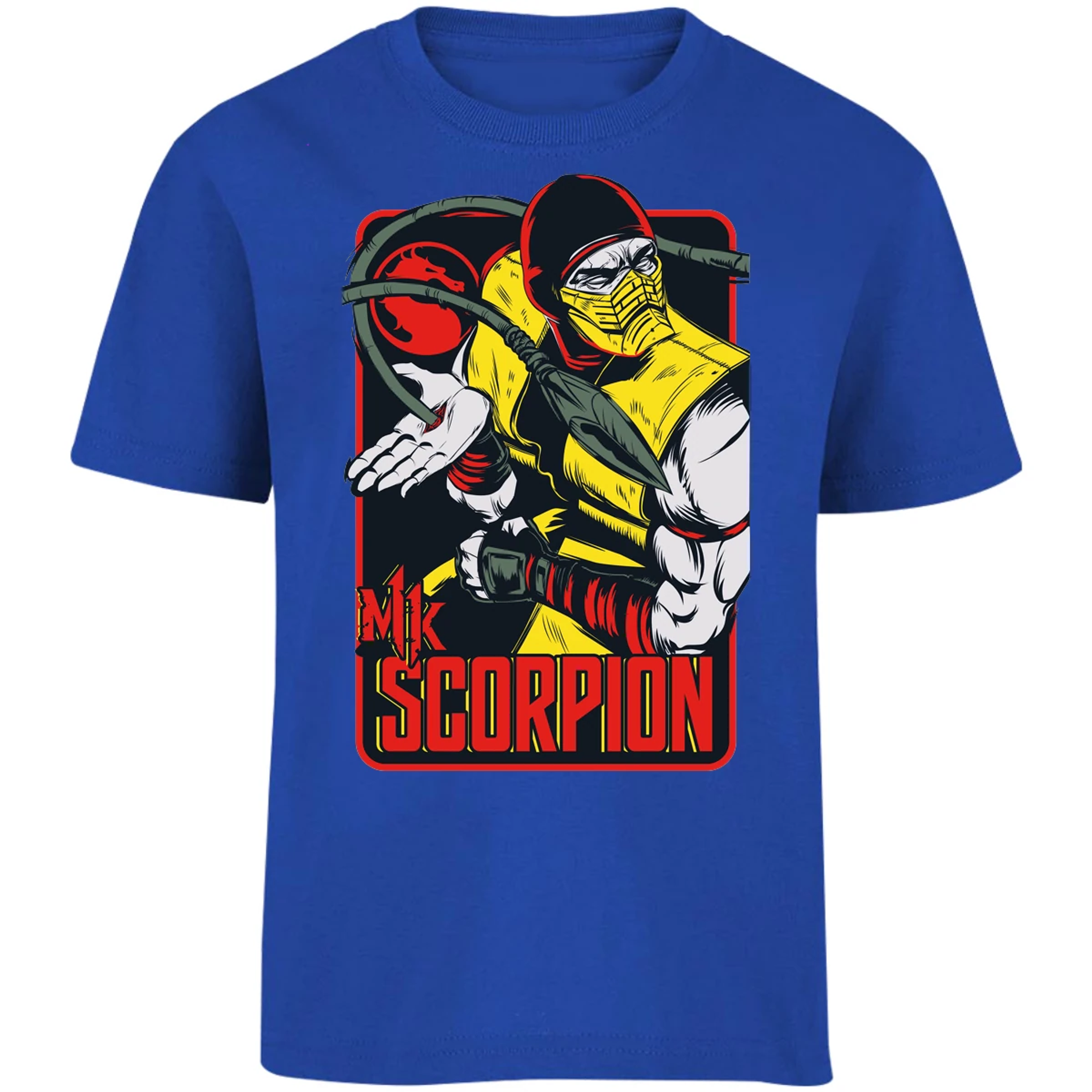 Playera Mortal Kombat Scorpion Retro Mortal Kombat para Niño 13