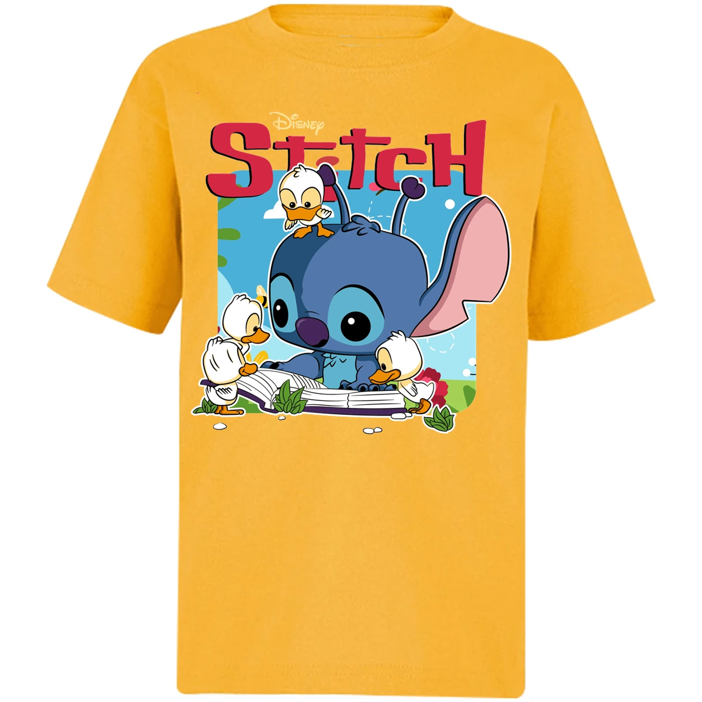 Playera Lilo Y Stitch Stitch Patitos Funko para Niño 11