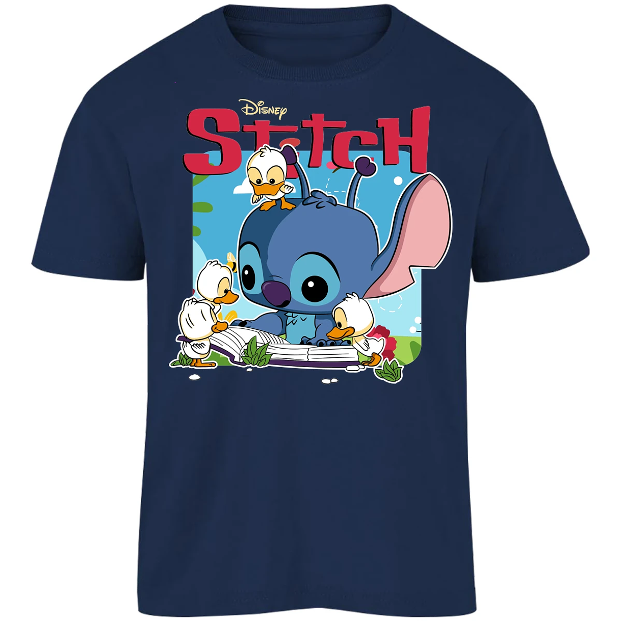 Playera Lilo Y Stitch Stitch Patitos Funko para Niño 13