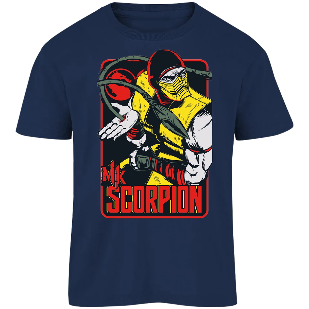 Playera Mortal Kombat Scorpion Retro Mortal Kombat para Niño 15