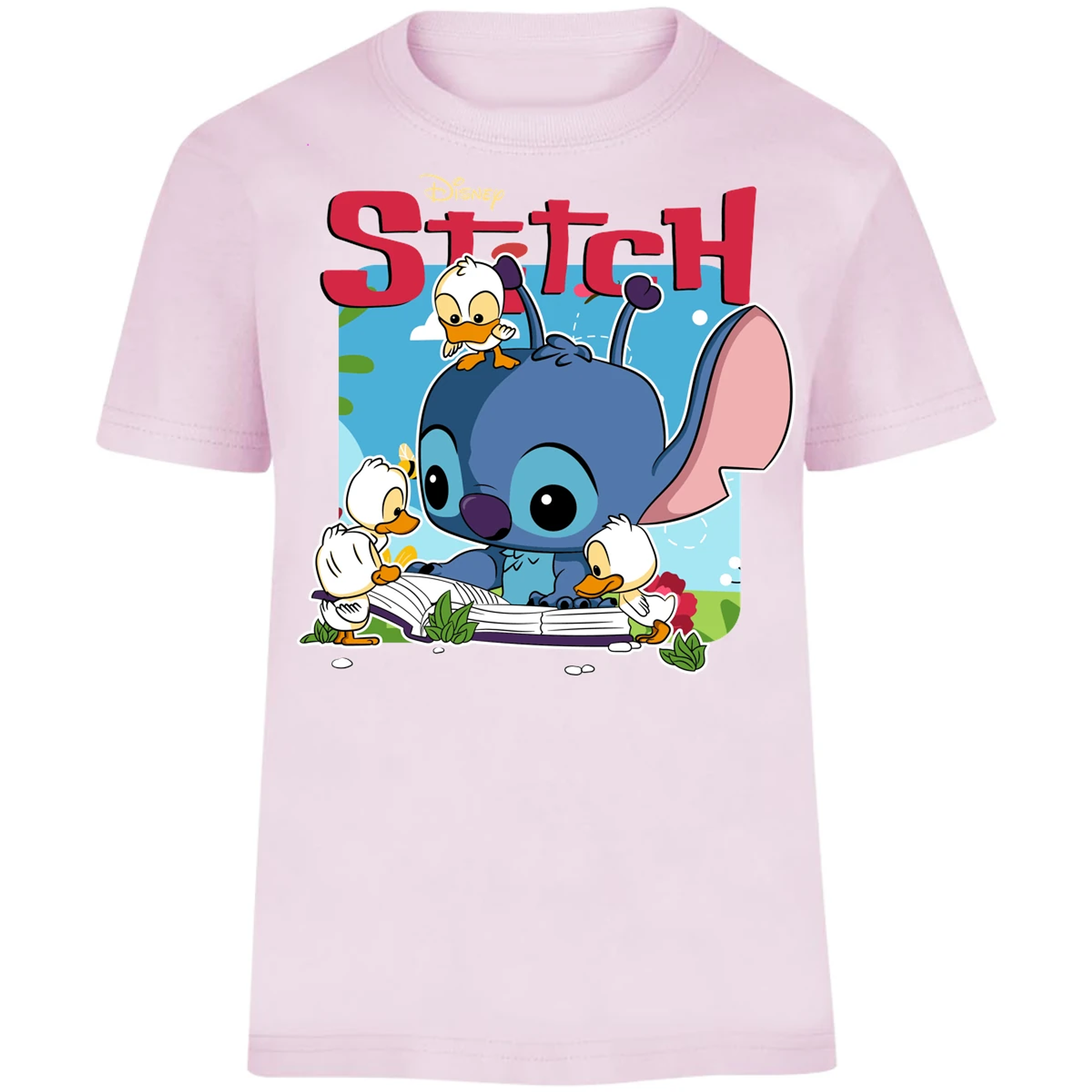 Playera Lilo Y Stitch Stitch Patitos Funko para Niño 16