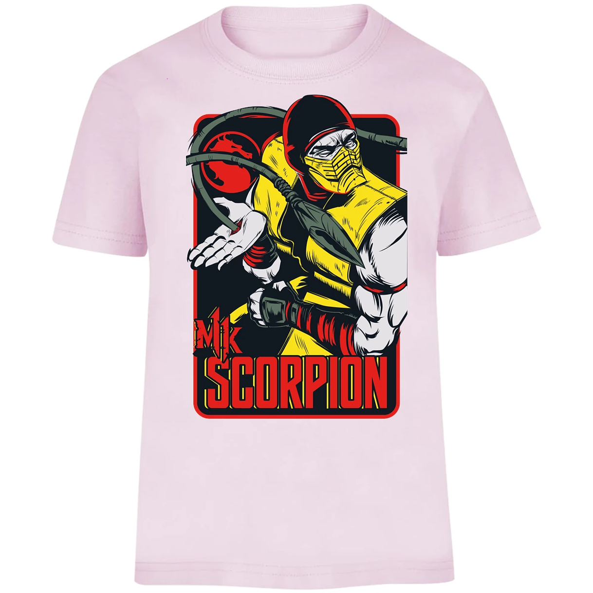 Playera Mortal Kombat Scorpion Retro Mortal Kombat para Niño 16