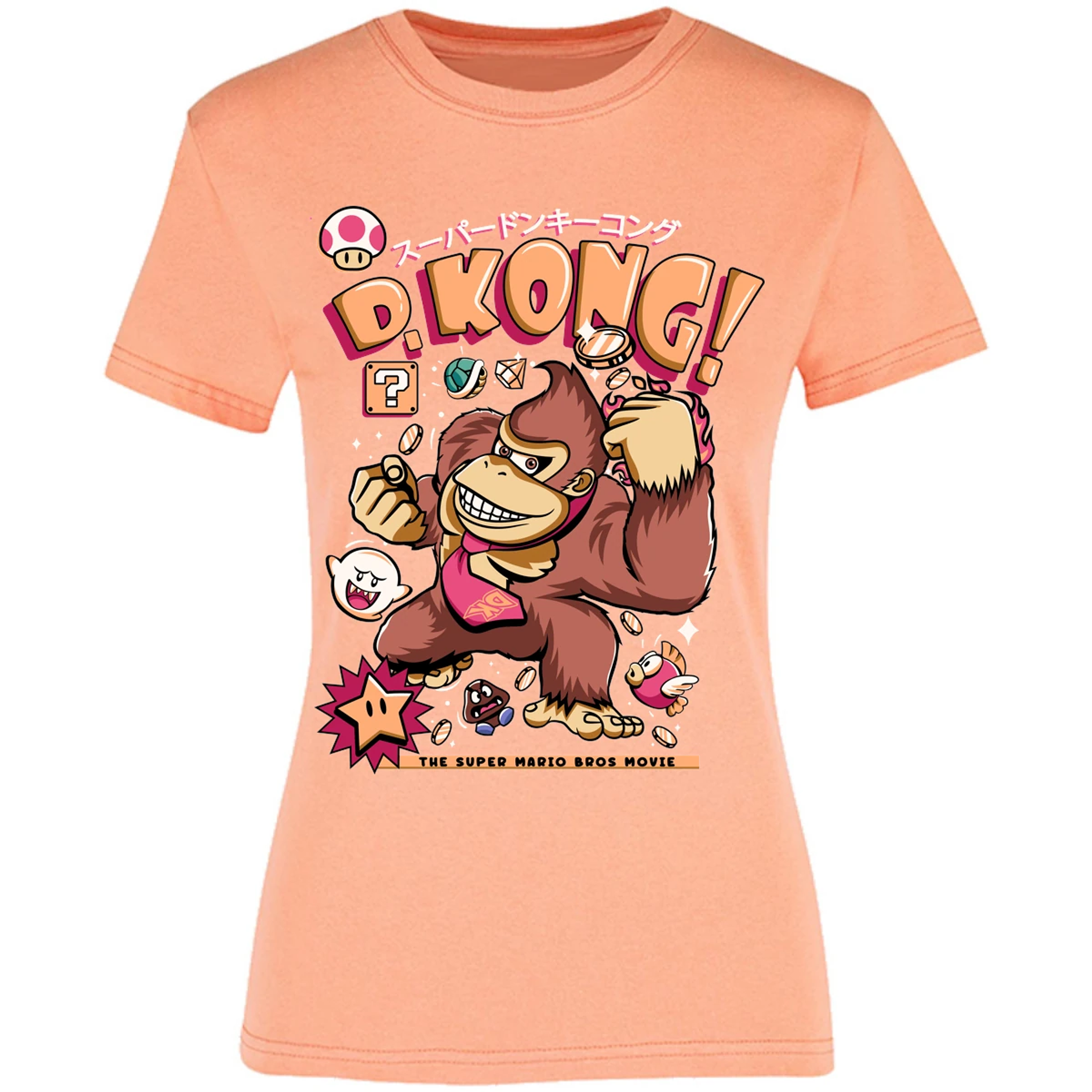 Blusa Mario Bros Donkey Kong Tee Blusa para Mujer 6
