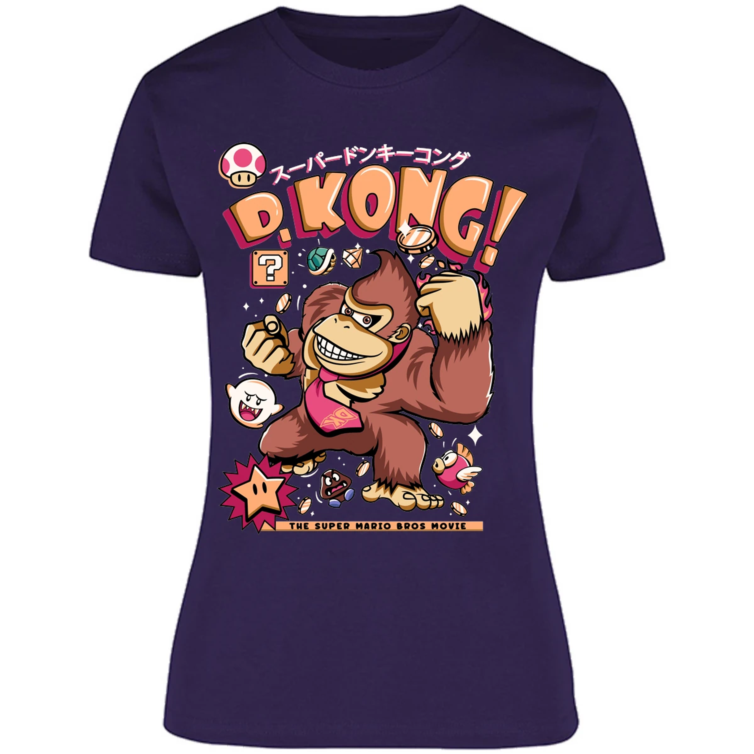 Blusa Mario Bros Donkey Kong Tee Blusa para Mujer 8