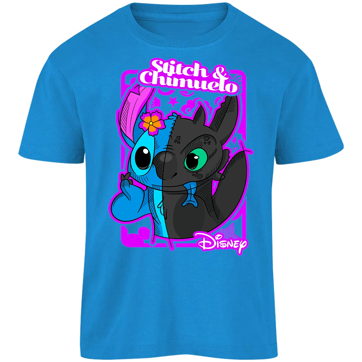 Playera Lilo Y Stitch Stitch Y Chimuelo para Niño 12