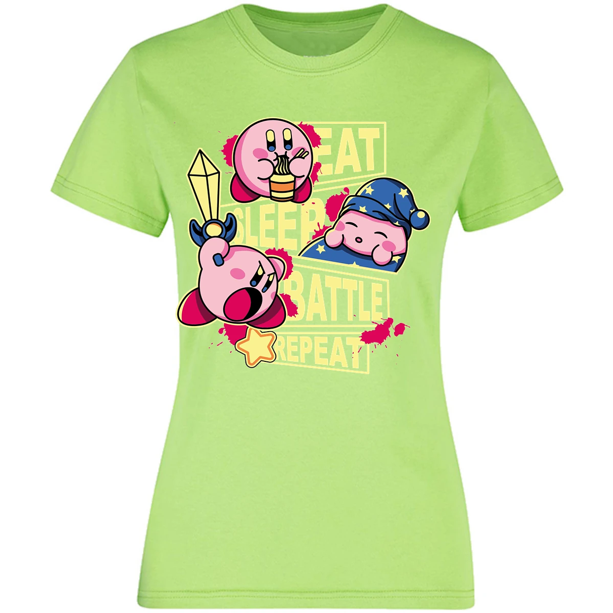 Blusa Mario Bros Kirby Blusa para Mujer 17