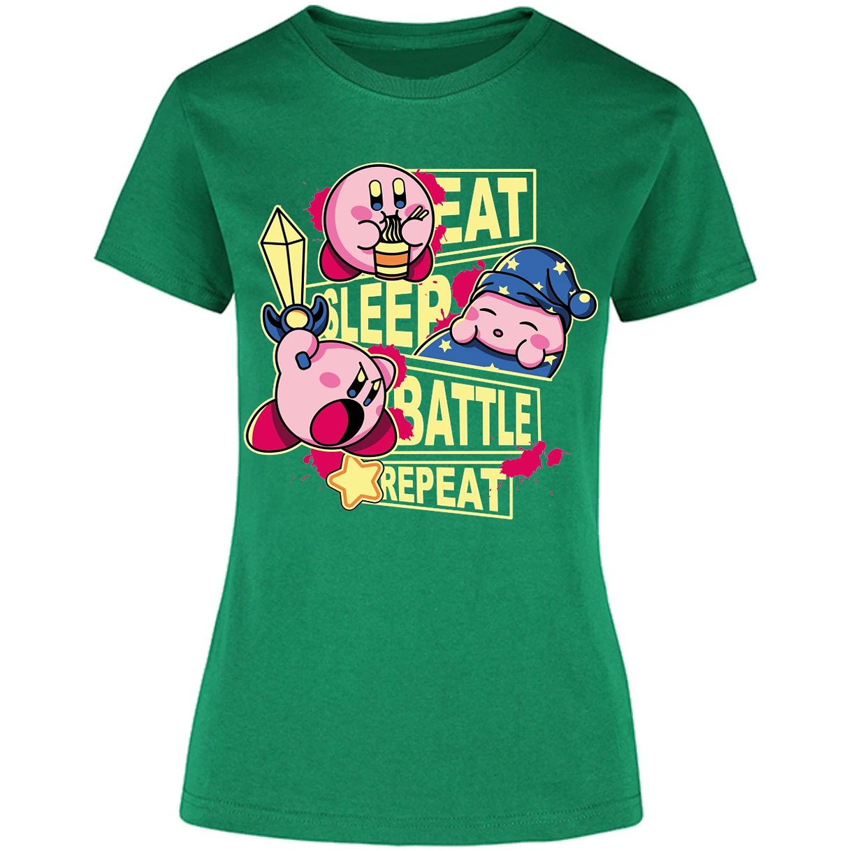 Blusa Mario Bros Kirby Blusa para Mujer 1