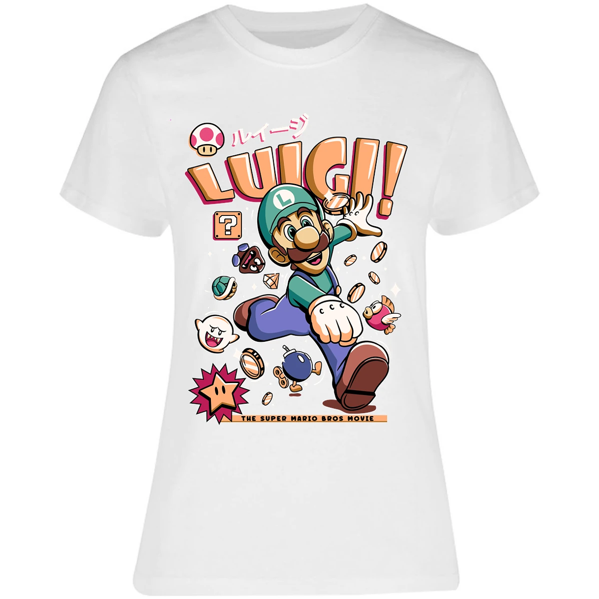 Blusa Mario Bros Luigi Tee Blusa para Mujer 9