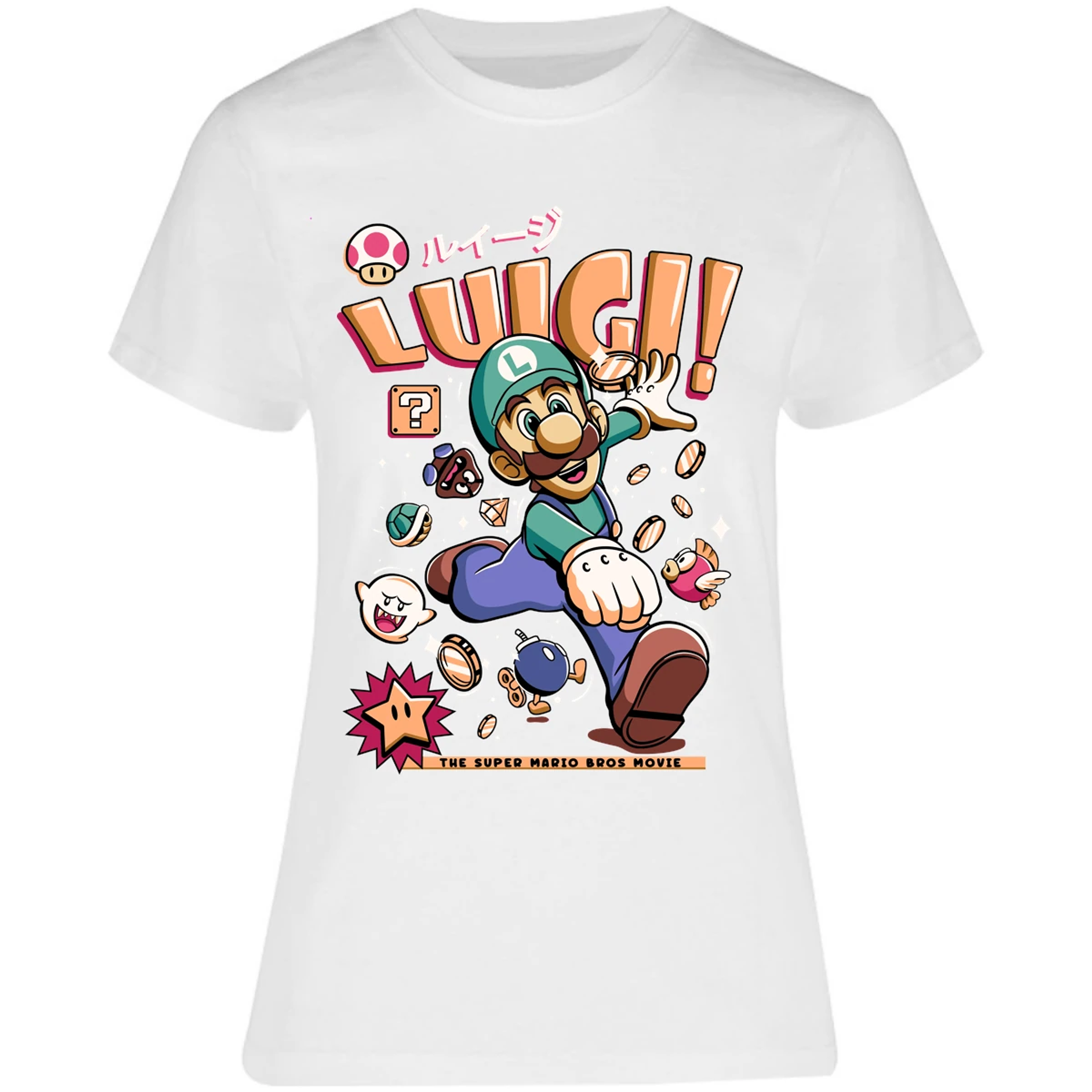 Blusa Mario Bros Luigi Tee Blusa para Mujer 9