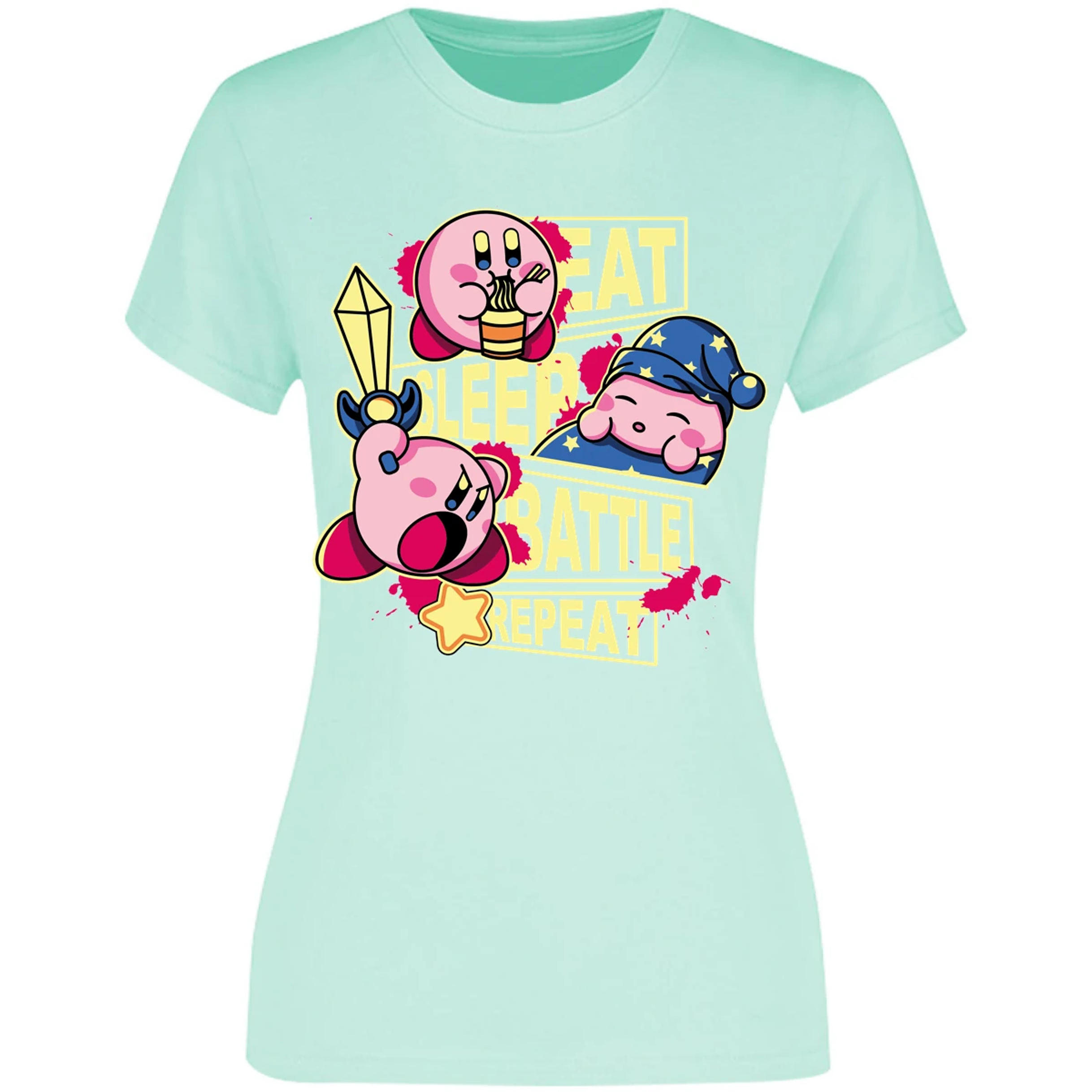Blusa Mario Bros Kirby Blusa para Mujer 18