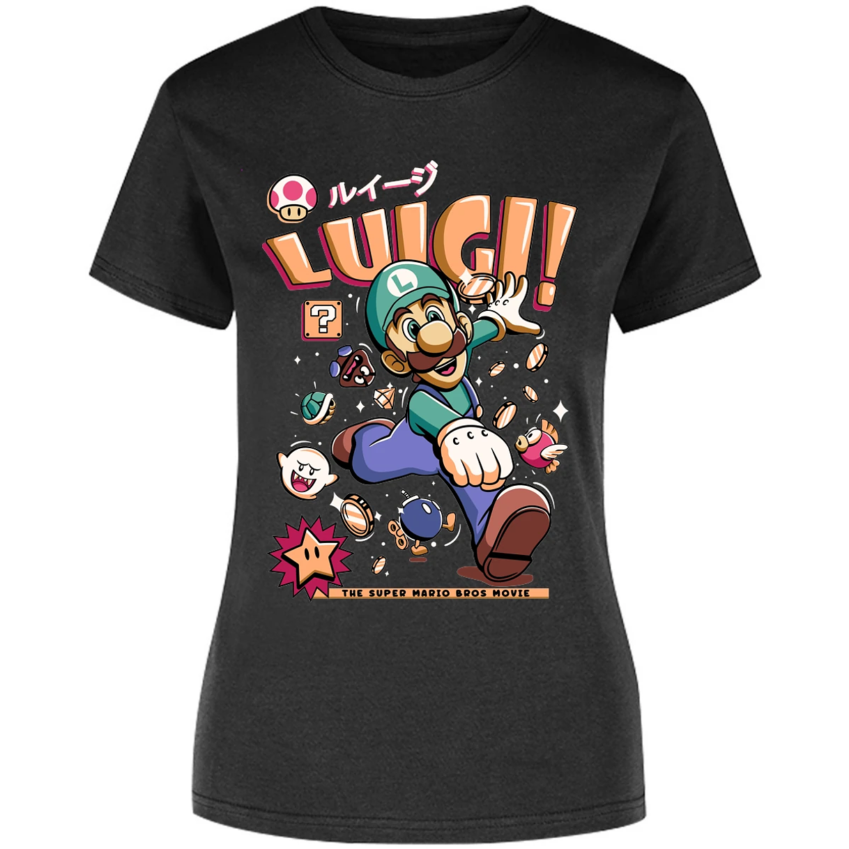 Blusa Mario Bros Luigi Tee Blusa para Mujer 8